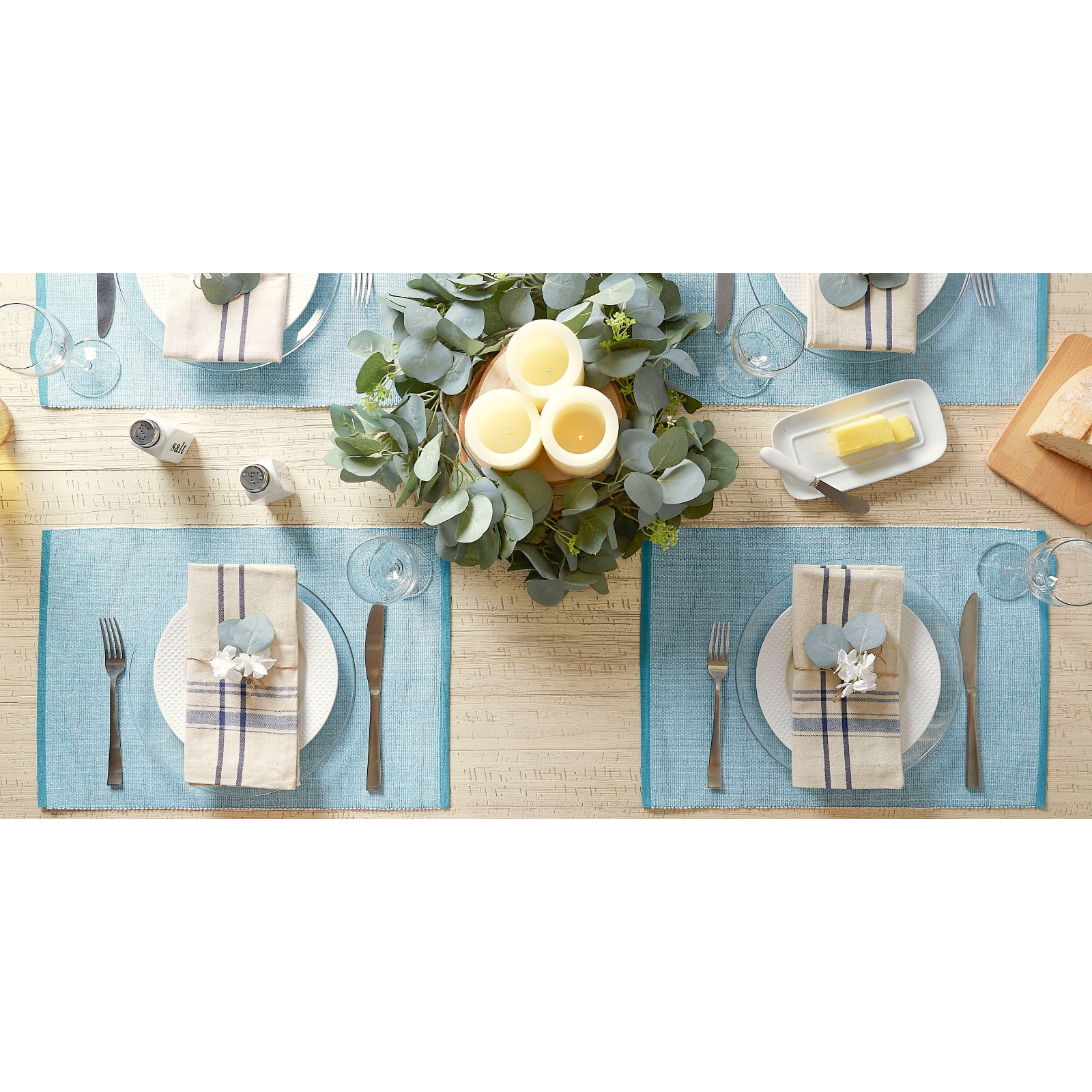 DII&#xAE; Eco-Friendly Fine Ribbed Placemats, 6ct.
