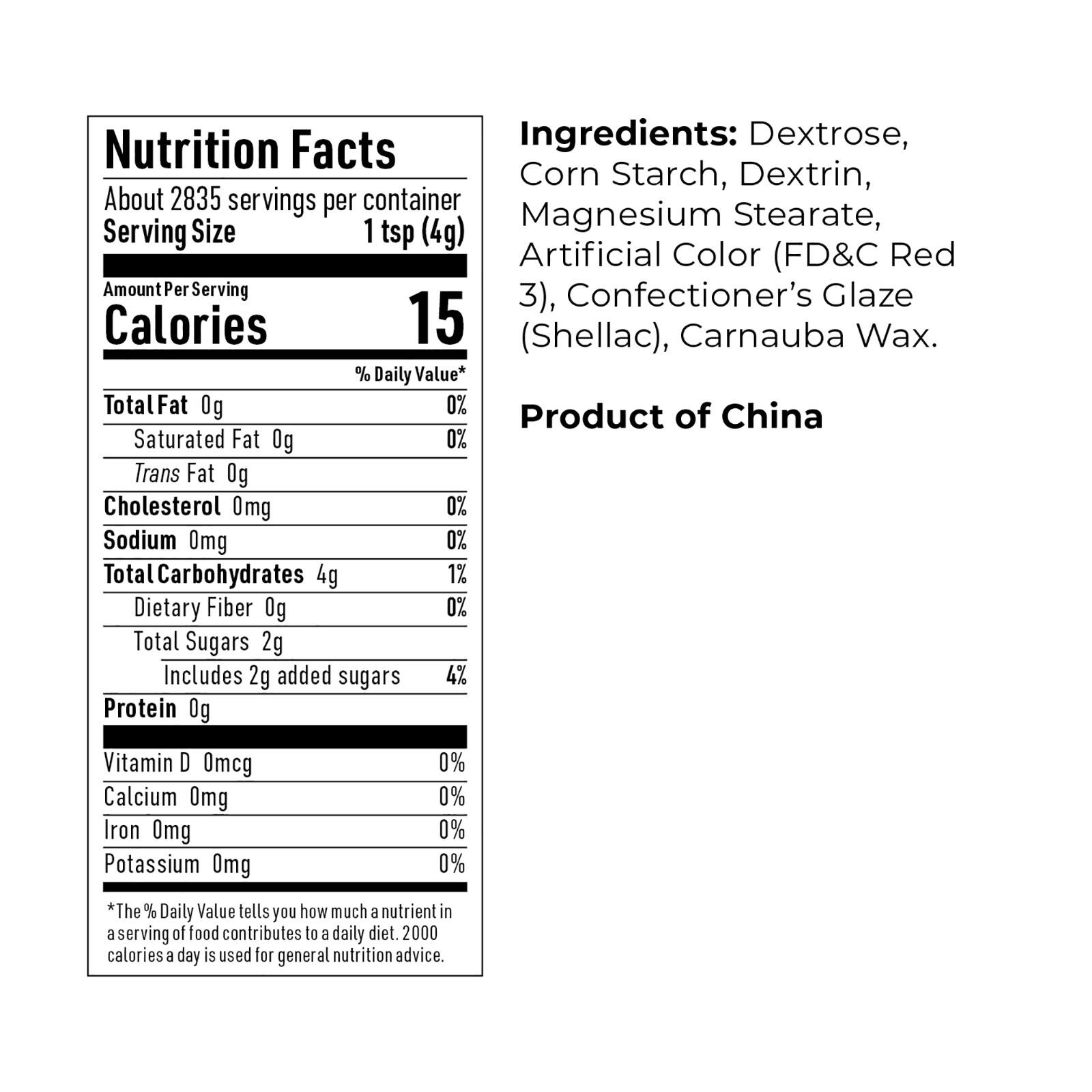 AC Food Crafting 5 Petal Flower Bulk Polished Pressed Candy Sprinkles, 25lb.