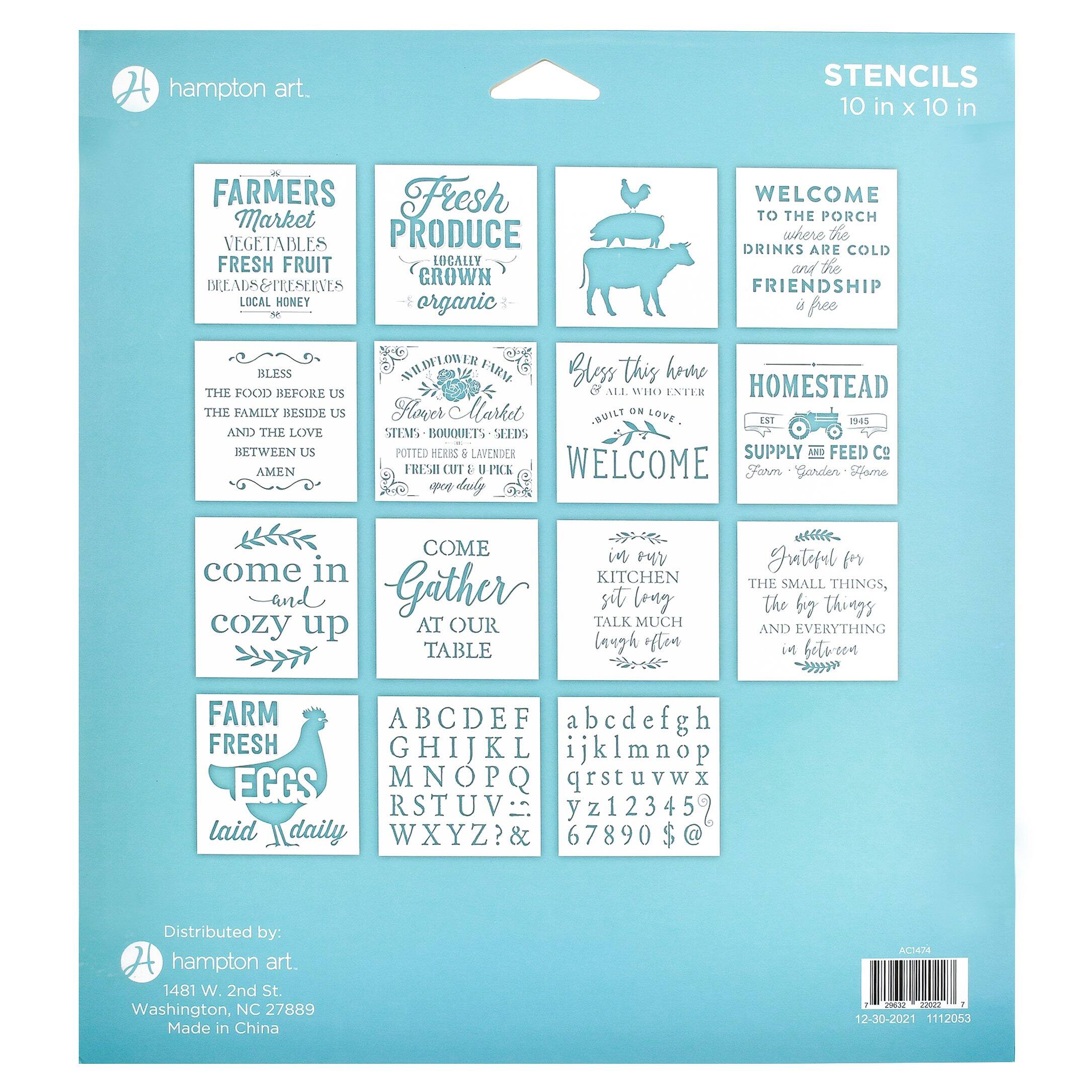 Hampton Art&#x2122; Homestead Stencils