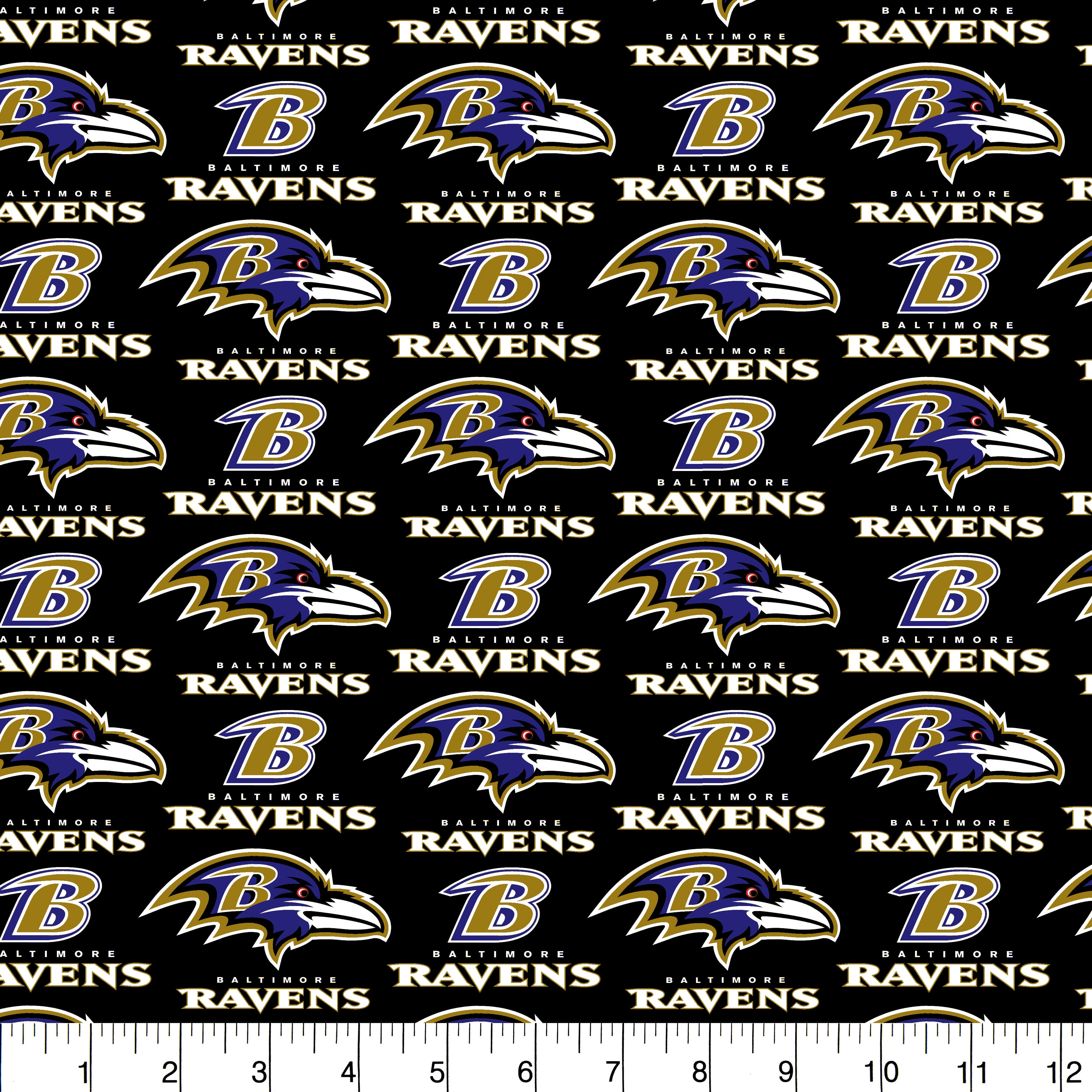 NFL Baltimore Ravens Cotton Fabric
