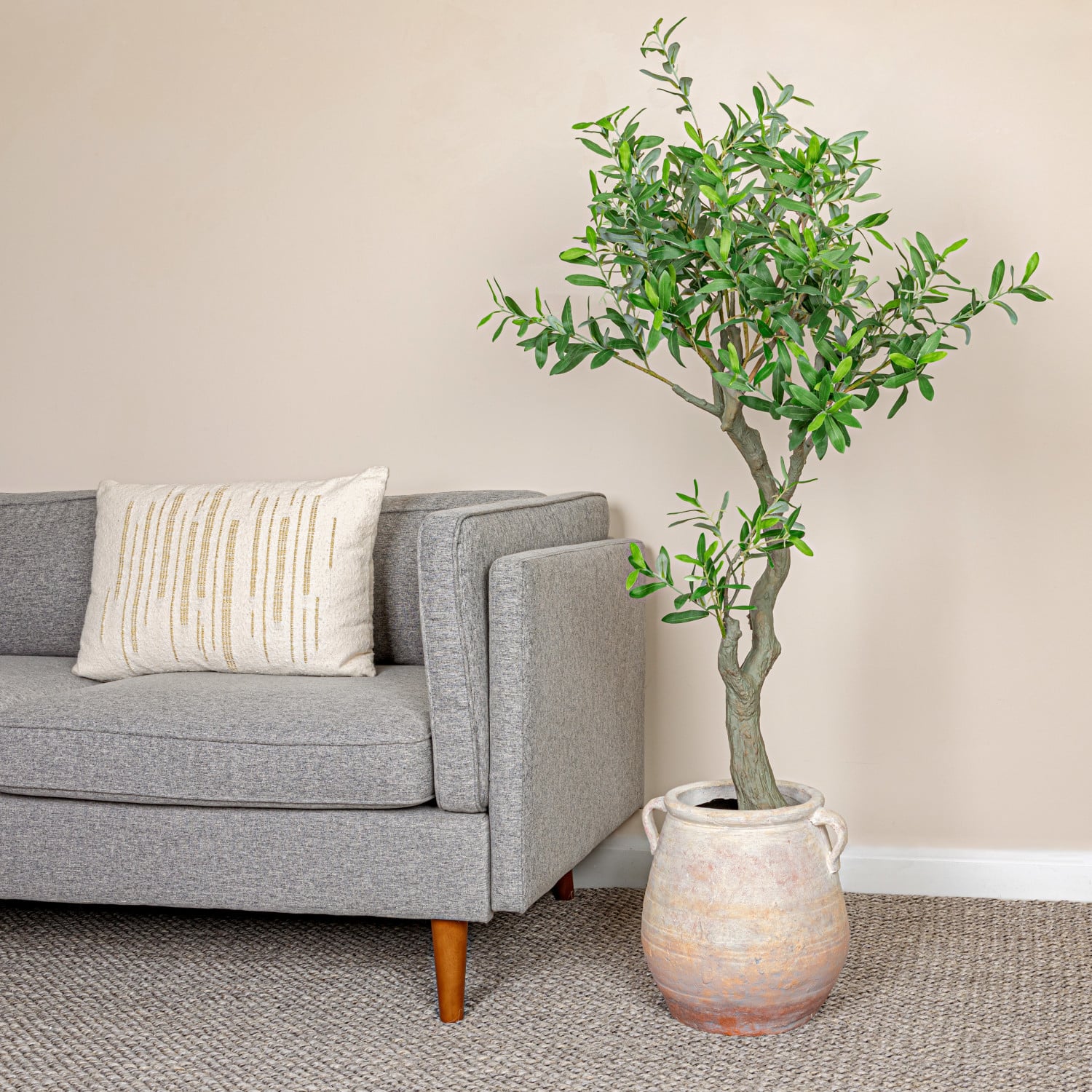 Hello Honey® 13.75" Whitewashed Terra Cotta Urn