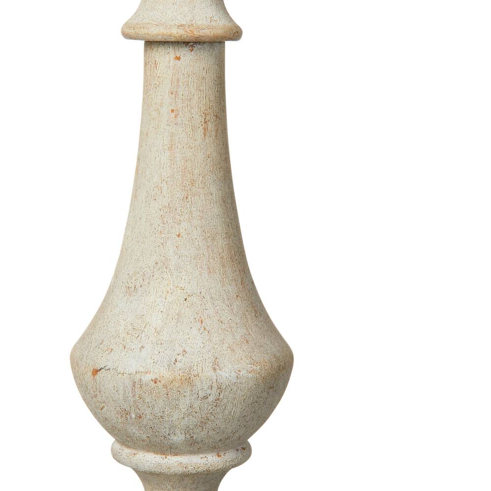 Hello Honey&#xAE; Robert Stevenson Lighting Magnolia 18.5&#x22; Matte Black 3-Light White Washed Wood and Metal Chandelier