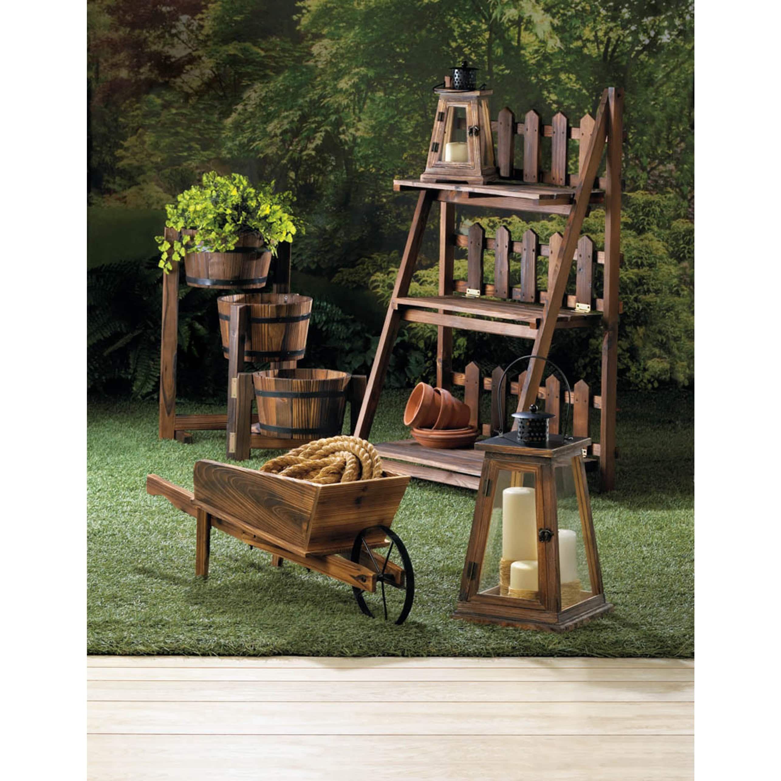 33&#x22; Country Flower Cart Planter