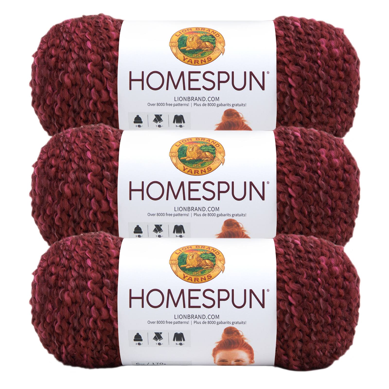 3 Pack Lion Brand Homespun Yarn Michaels 3-pack-lion-brand-homespun-yarn-michaels
