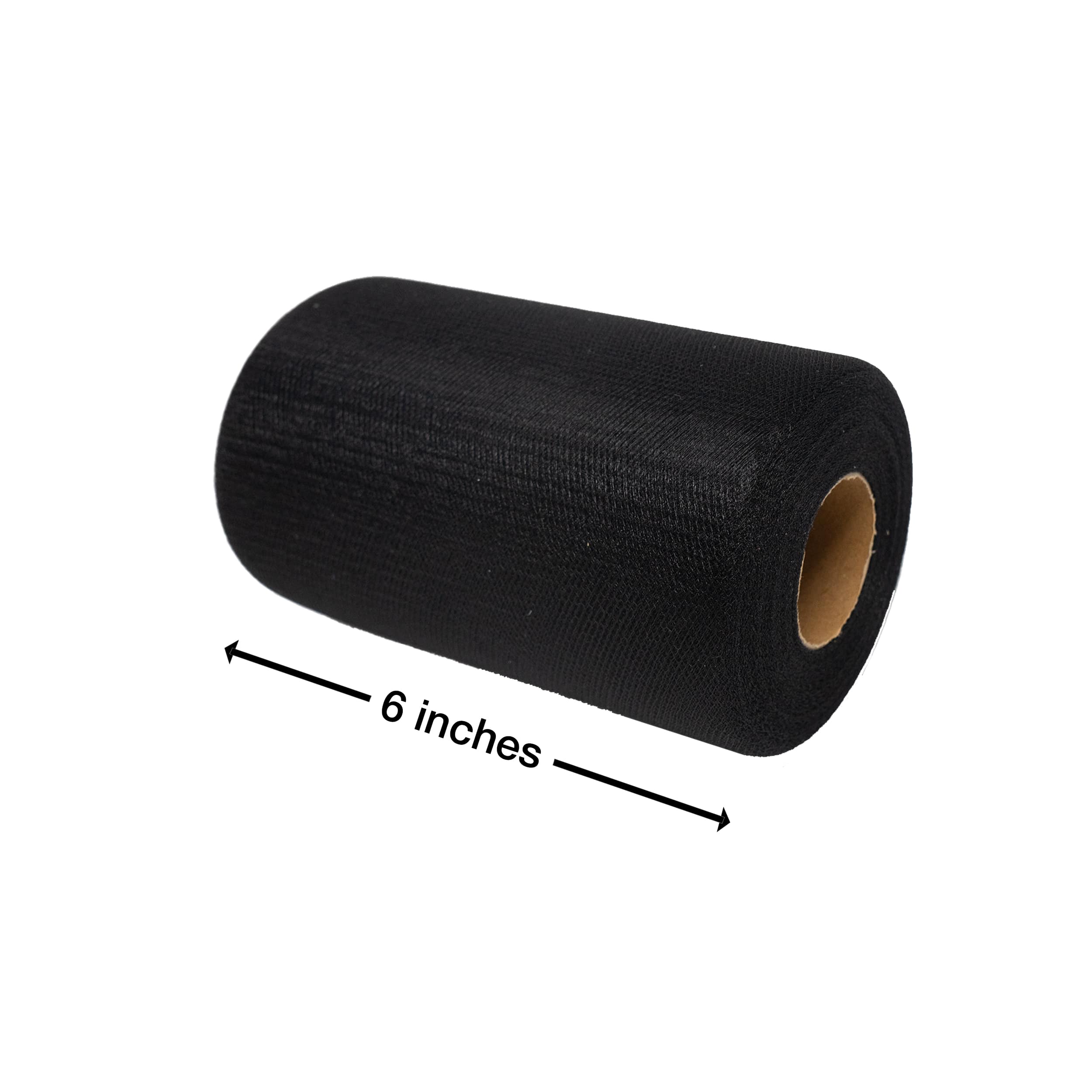 SINGER® Black Tulle Fabric Roll, 6" x 100yd.