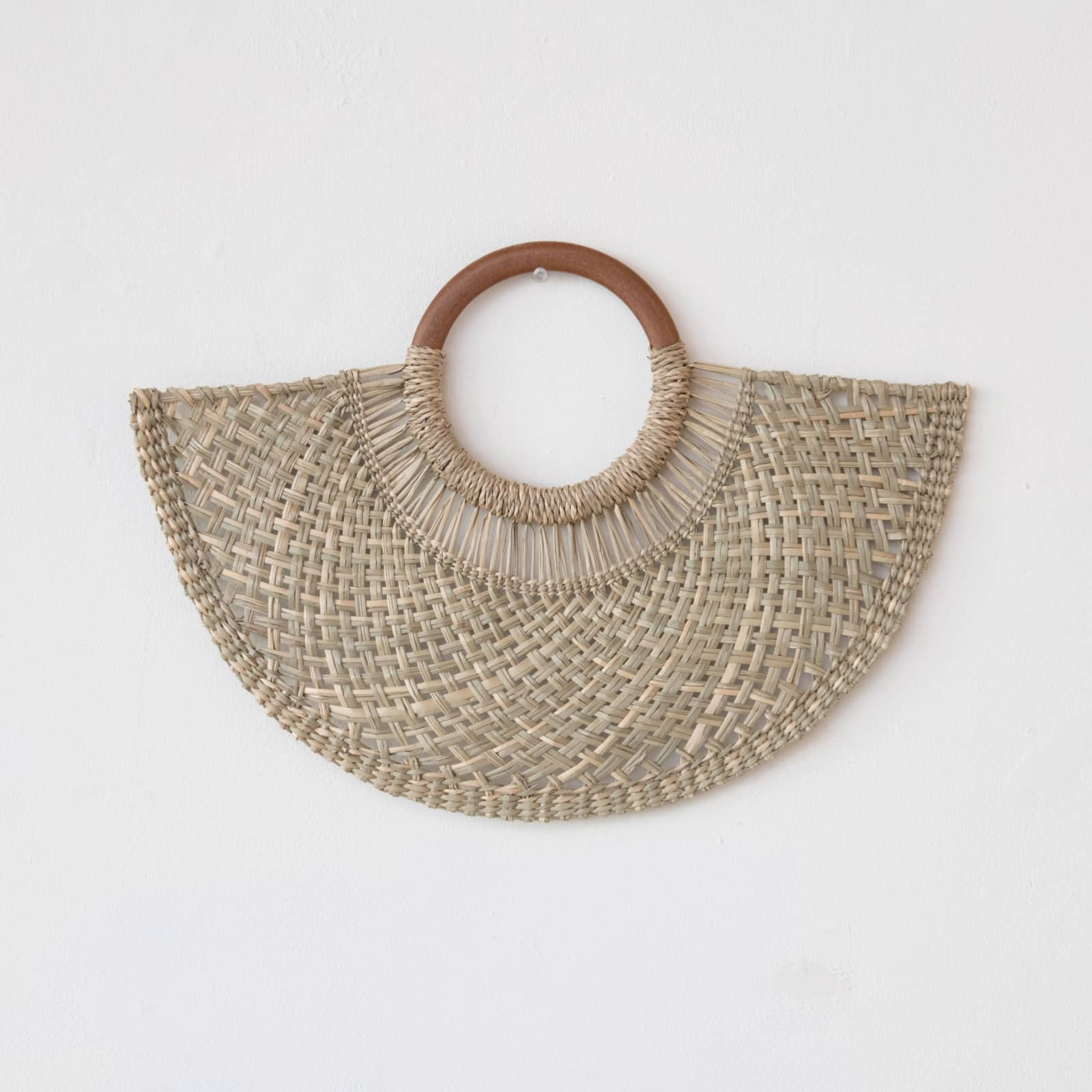 Hello Honey&#xAE; 18.25&#x22; Natural Breezy Seagrass Fan Wall Art