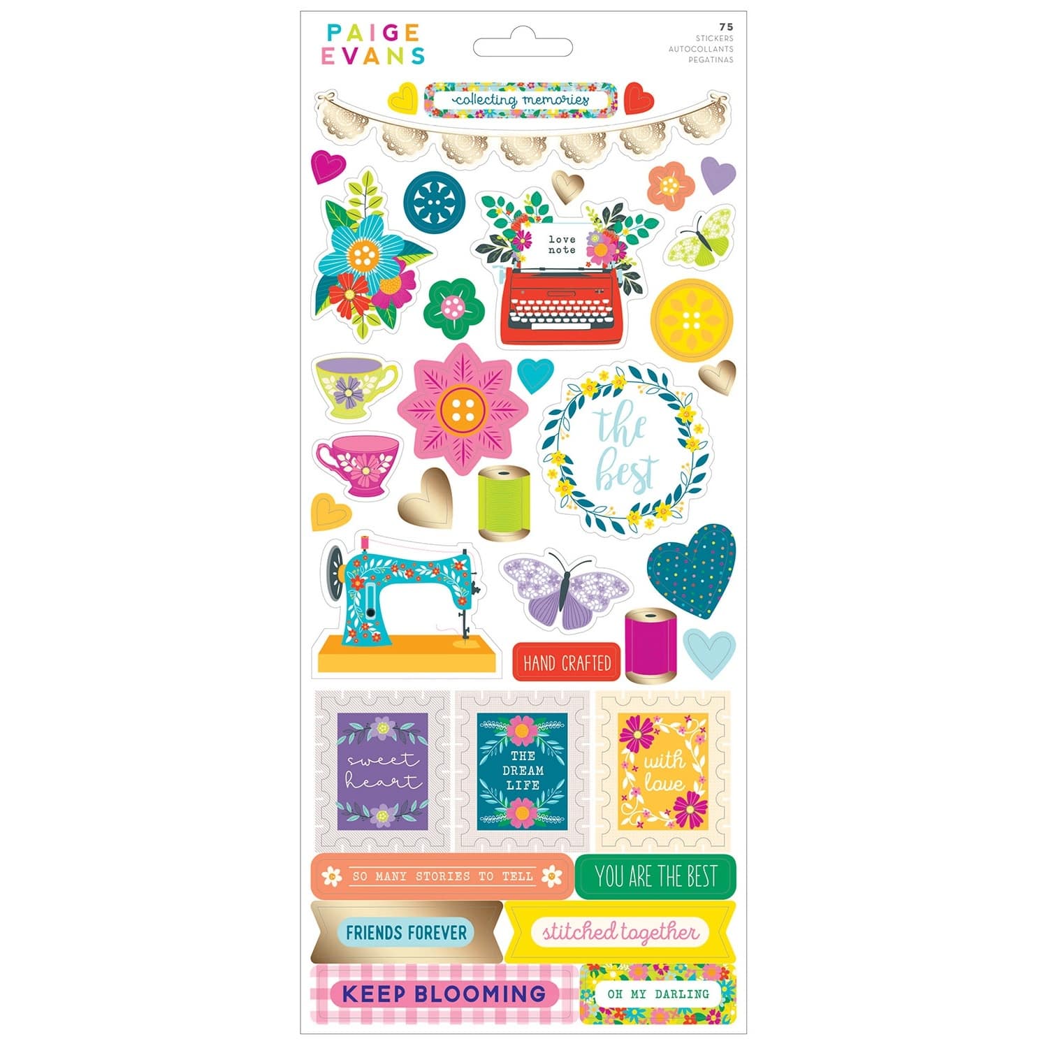 American Crafts&#x2122; Paige Evans Splendid Accents &#x26; Phrases Stickers