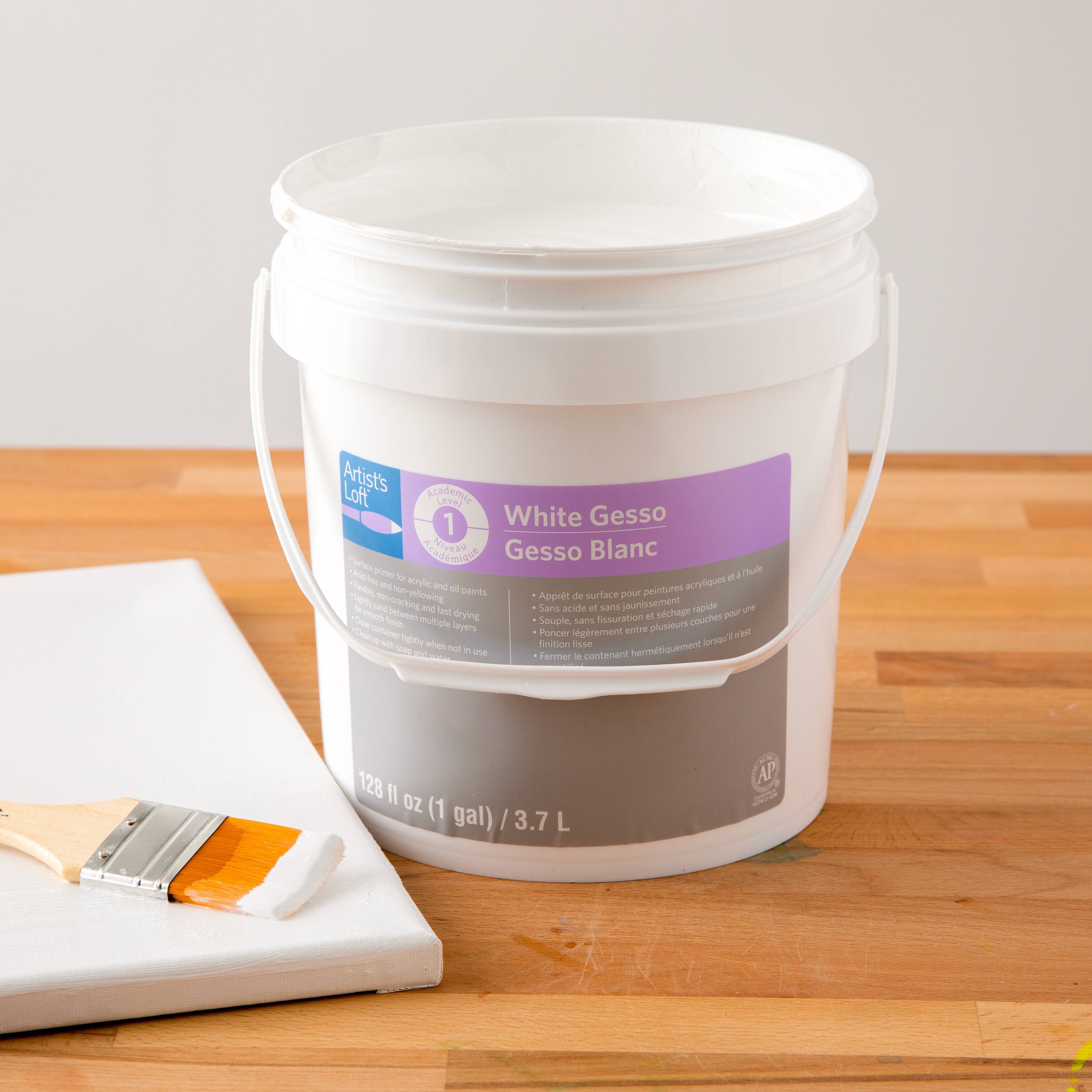 4 Pack: White Acrylic Gesso by Artist&#x27;s Loft&#xAE;, 1gal.