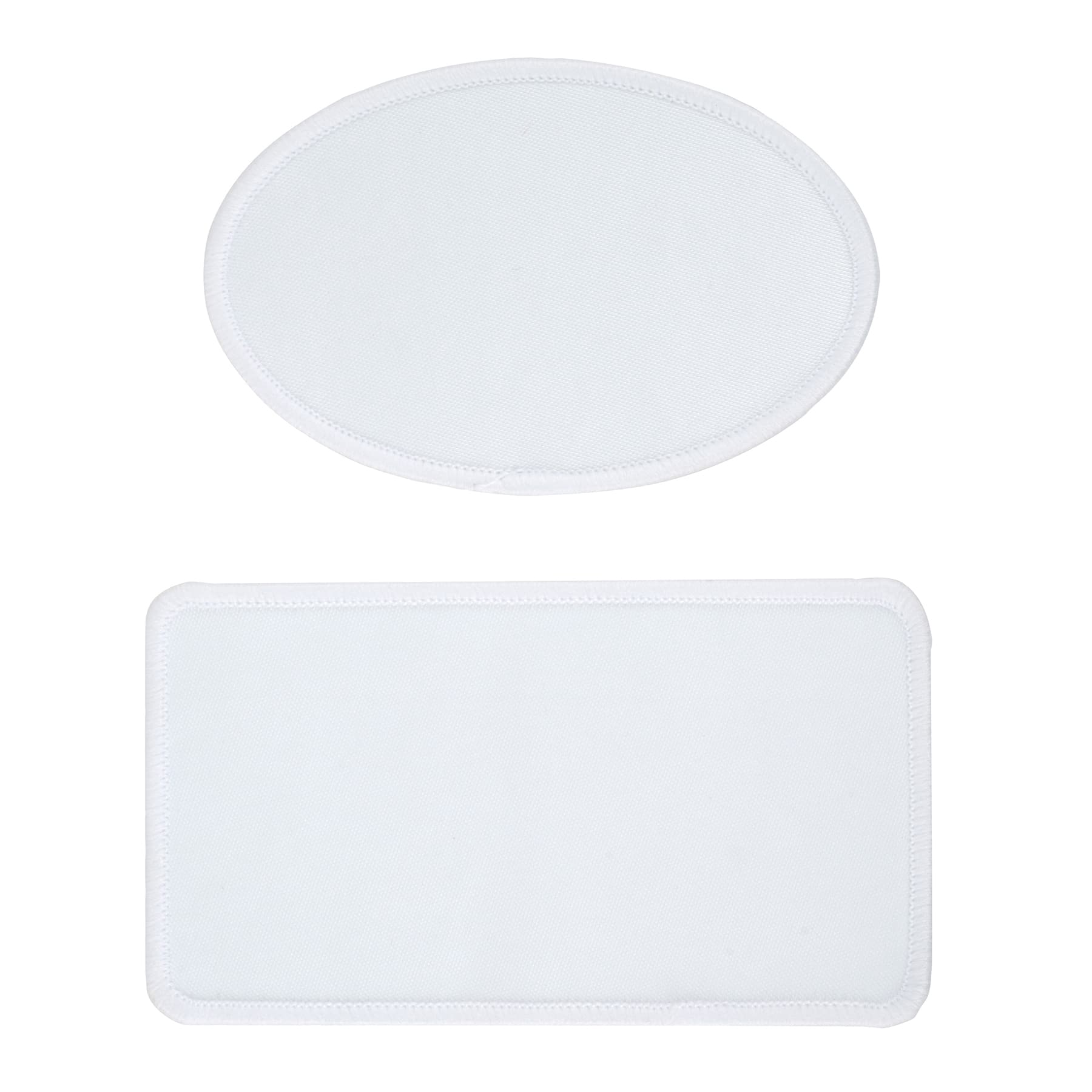 12 Packs: 8 ct. (96 total) Rectangle & Oval Sublimation Patches by Make Market®