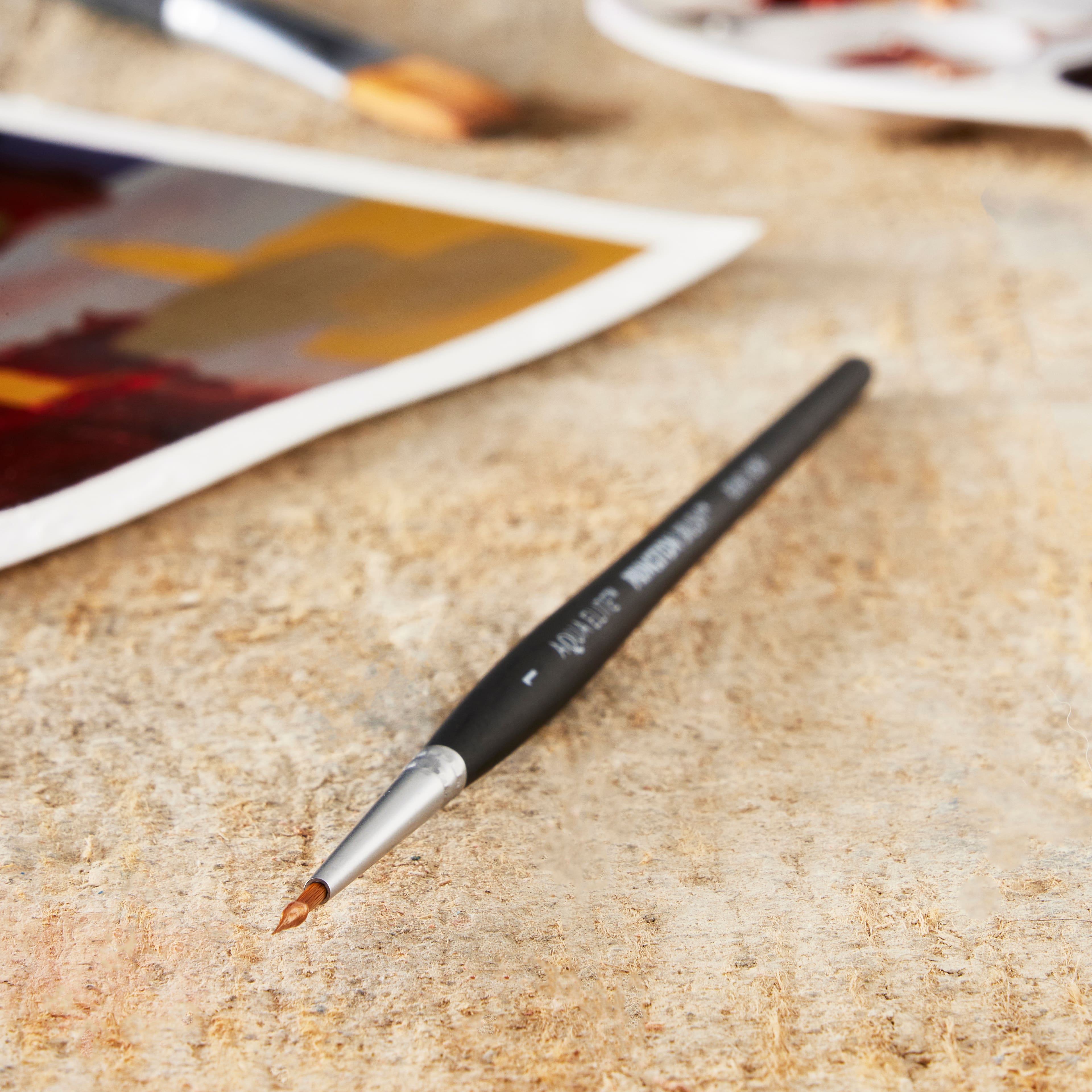 12 Pack: Princeton™ Aqua Elite™ Short Handle Round Brush