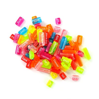 Colorful Word Beads by Creatology™ | Michaels
