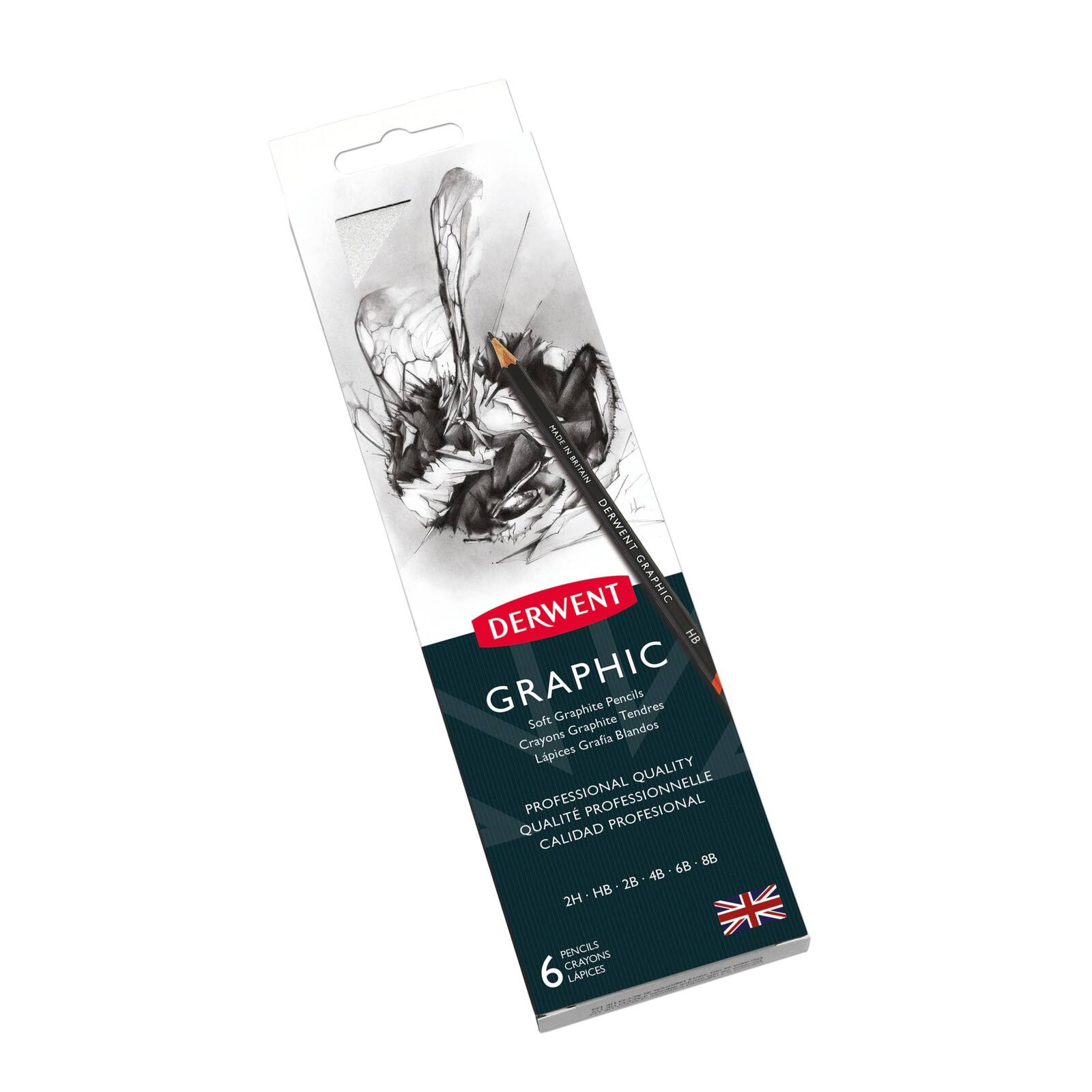 Derwent&#xAE; Graphic 6 Pencil Tin Set