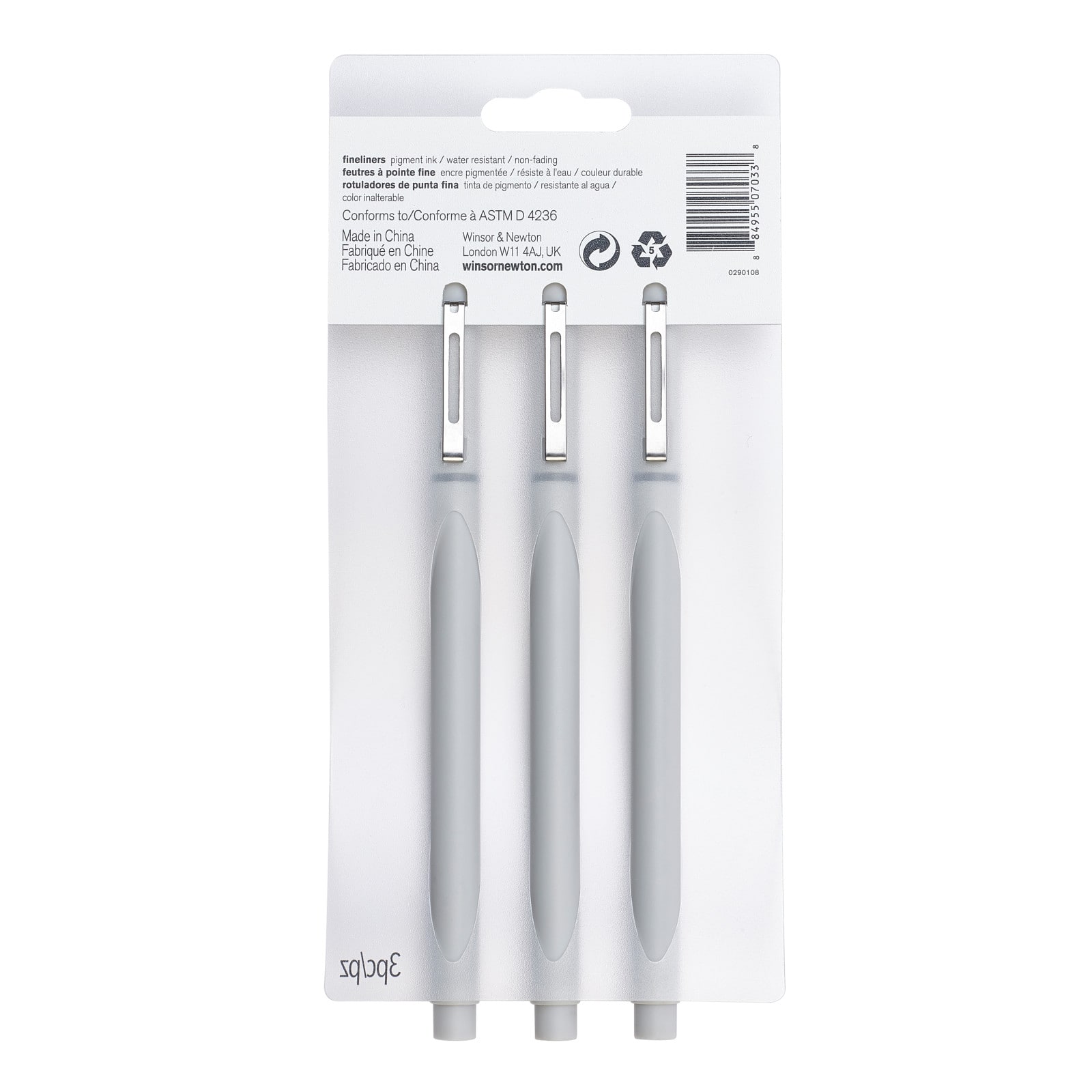 Winsor & Newton® 3 Cool Grey Fineliner Set