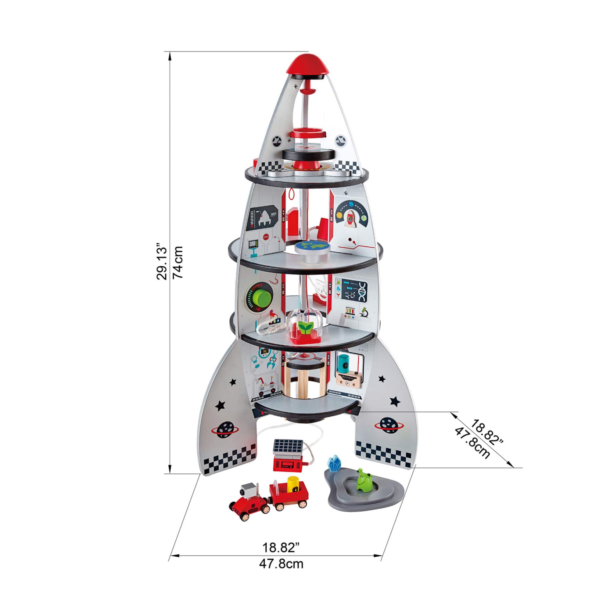 Hape 4-Stage Rocket Ship Playset | Michaels