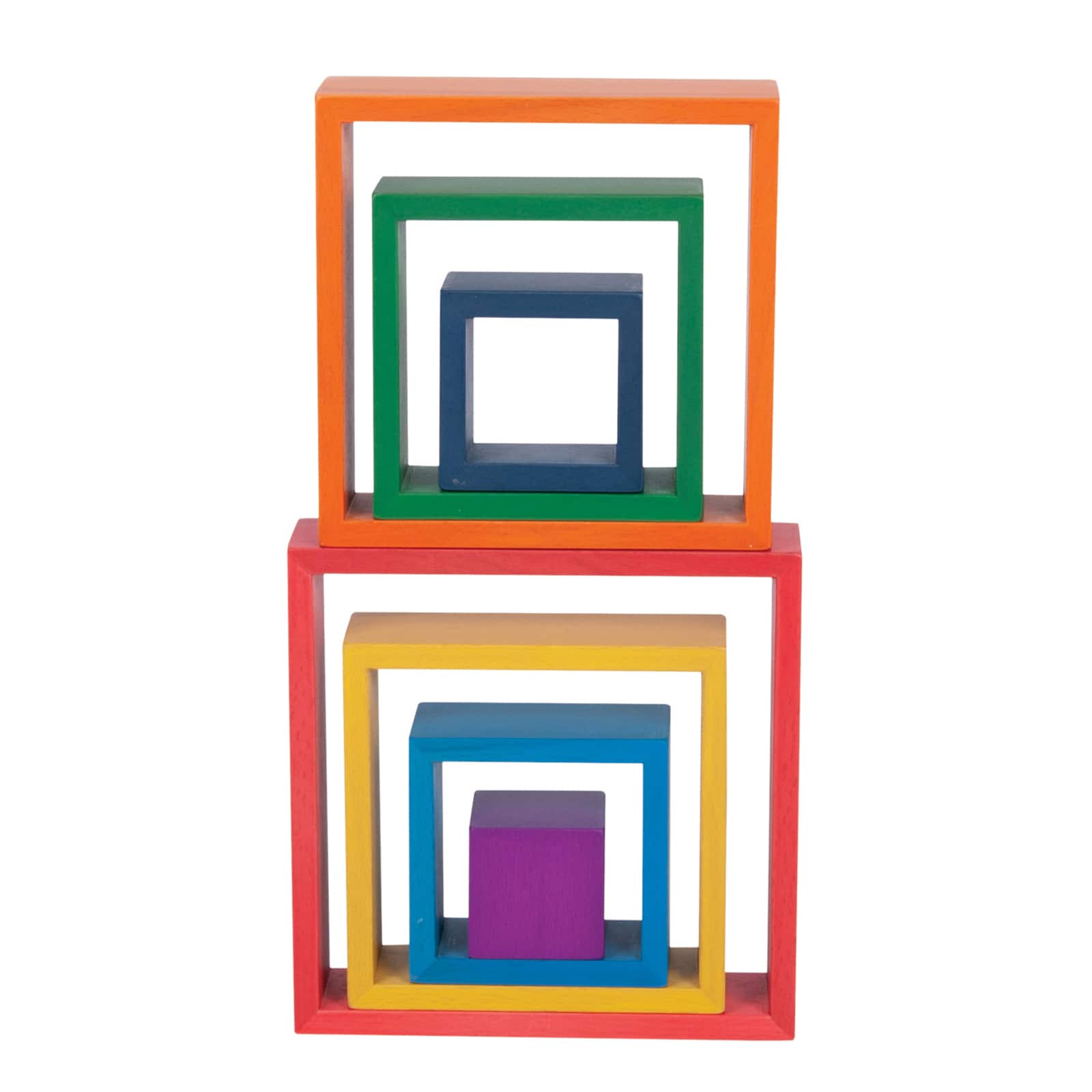 TickiT® Wooden Rainbow Architect Squares