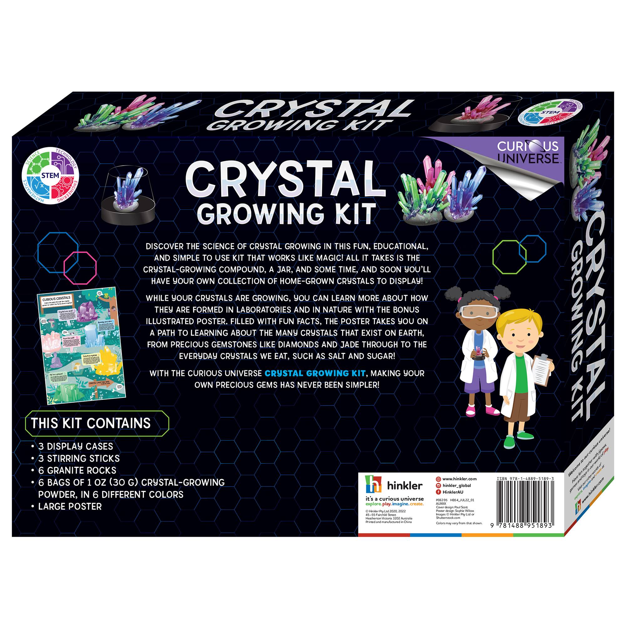 Hinkler Curious Universe™ Crystal Growing Science Kit