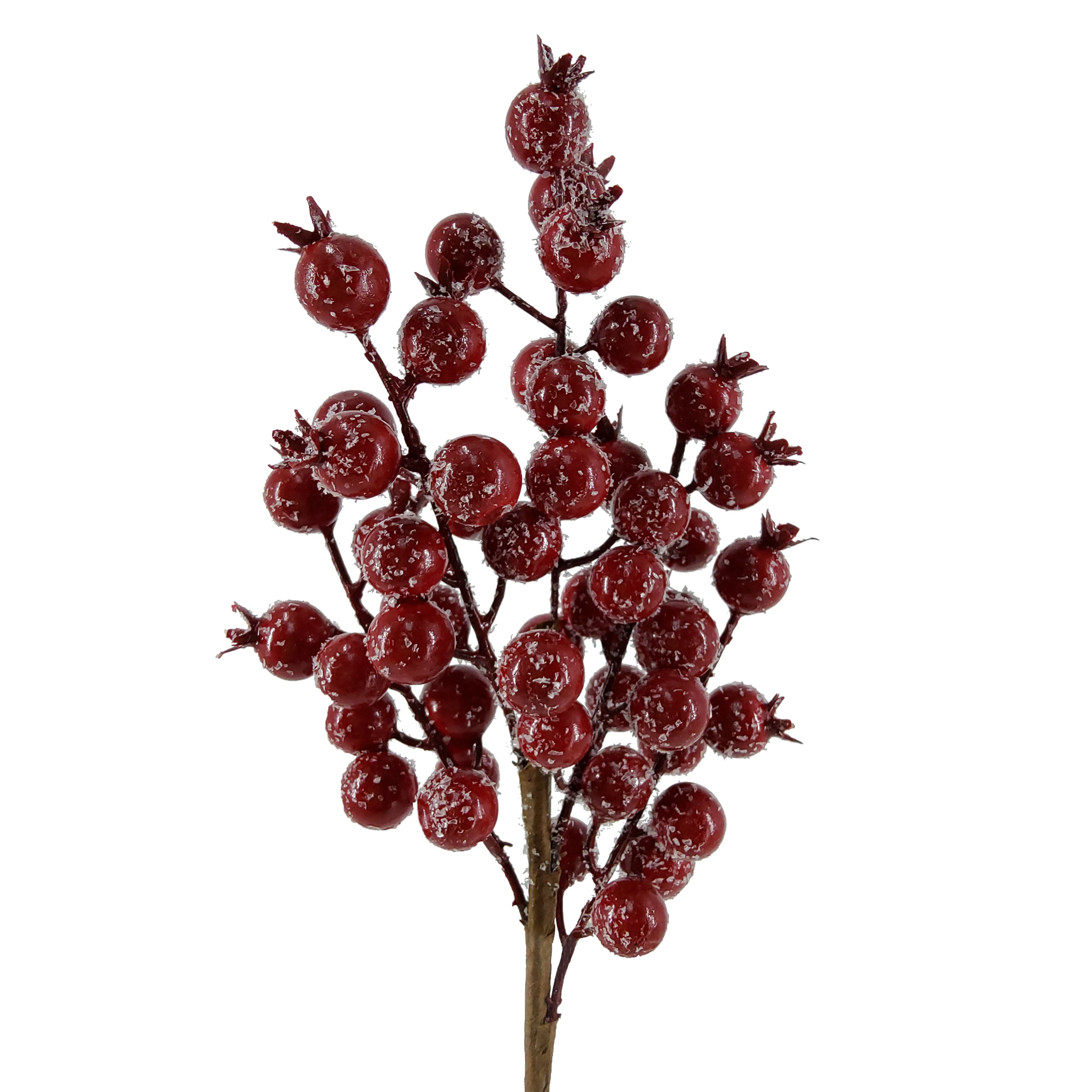 13&#x22; Dark Red Iced Berry Pick by Ashland&#xAE;