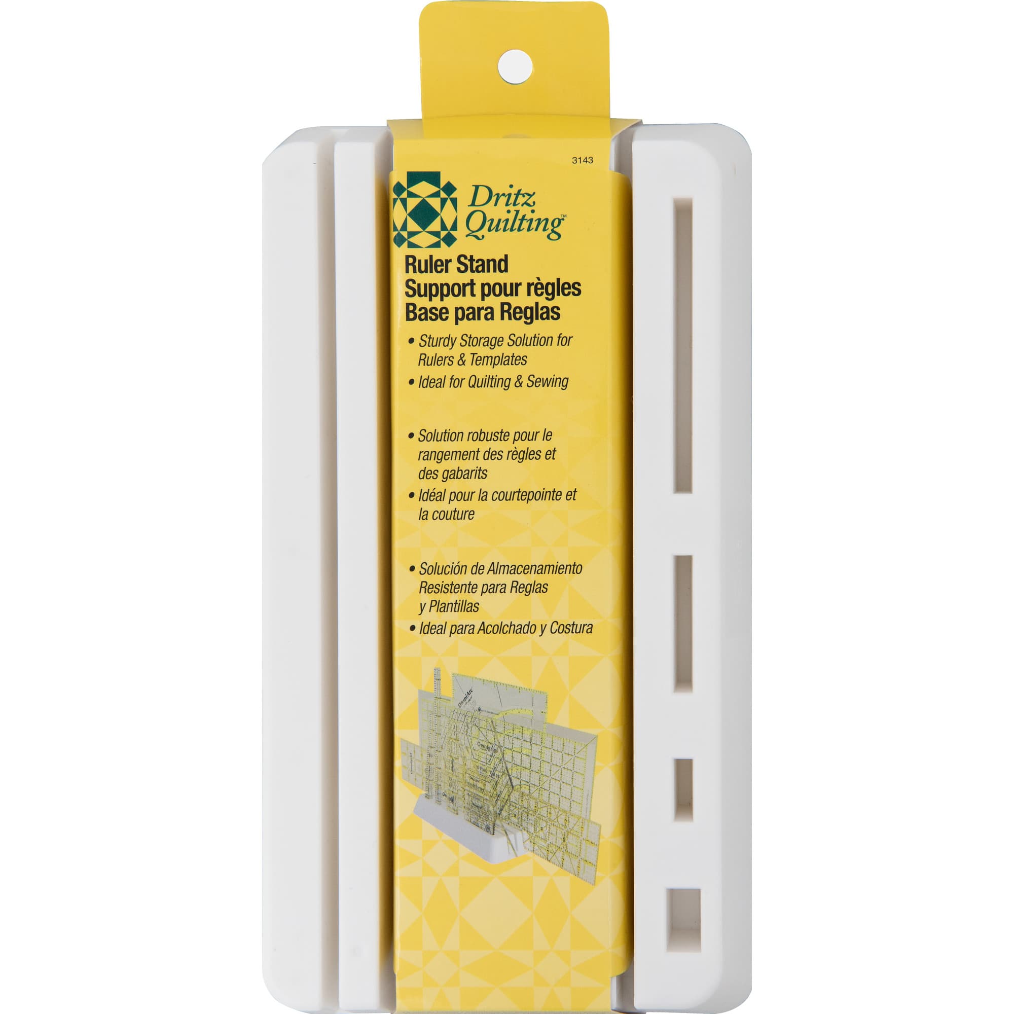 Dritz&#xAE; White Plastic Ruler &#x26; Template Stand