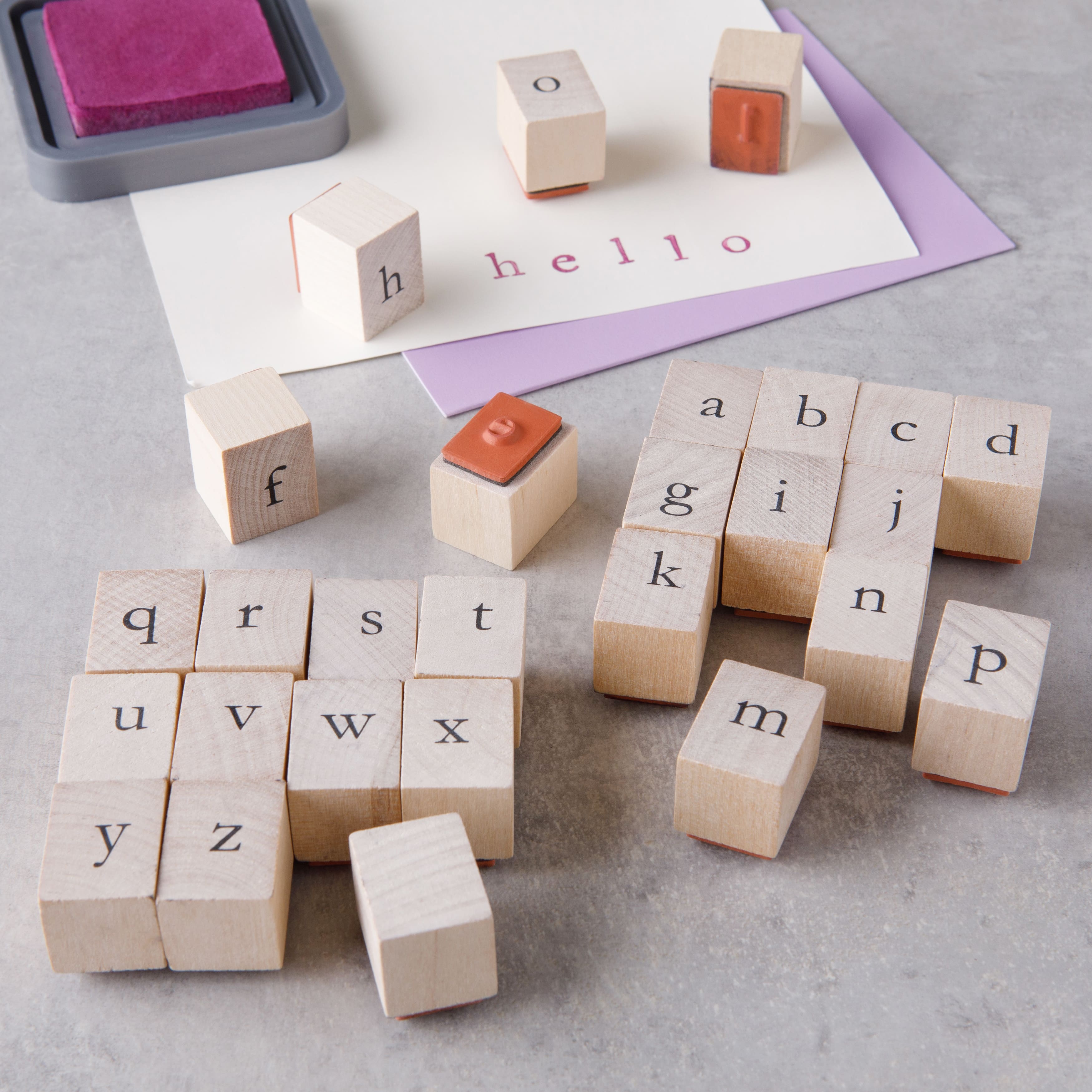 Lowercase Alphabet Wood Stamp Set by Recollections™