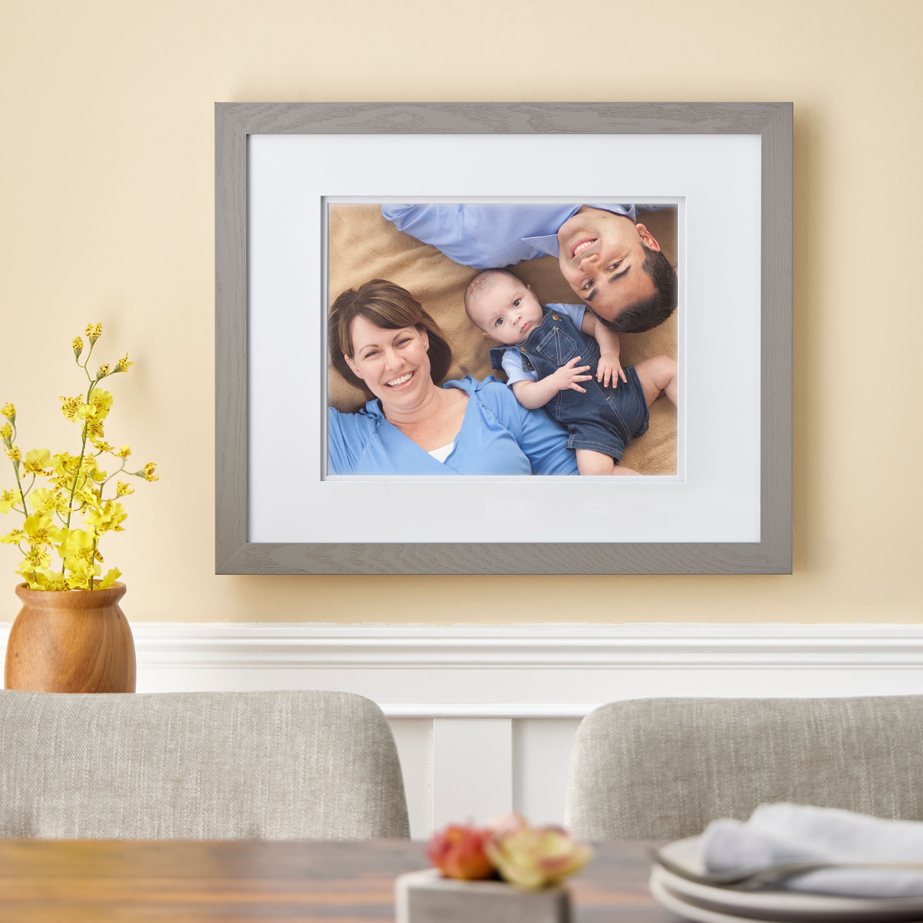 Gray Gallery Wall Frame with Double Mat by Studio Décor