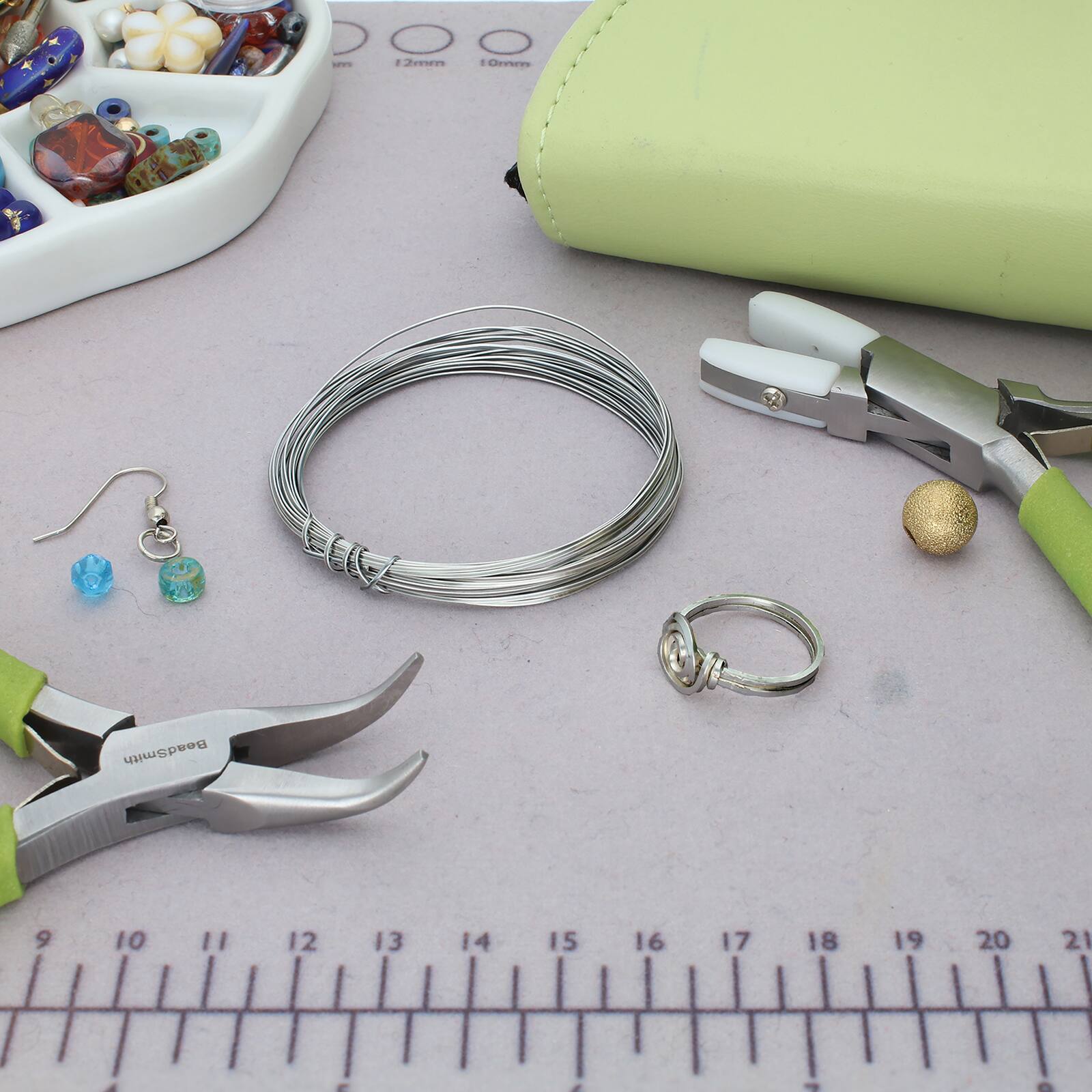 The Beadsmith&#xAE; Wire Elements&#x2122; 21 Gauge Tarnish Resistant Half Round Soft Temper Wire, 4yd.