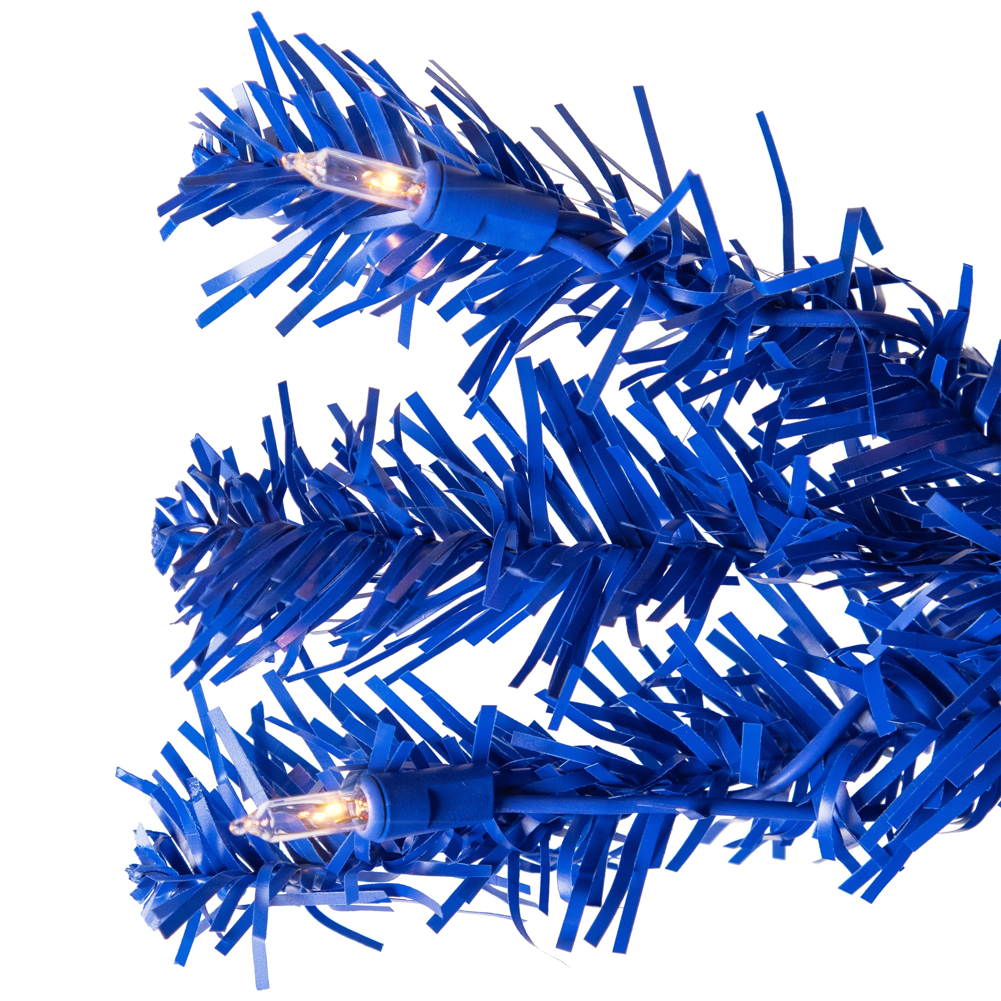 7ft. Pre-Lit Royal Blue Pine Artificial Christmas Tree, Clear Lights