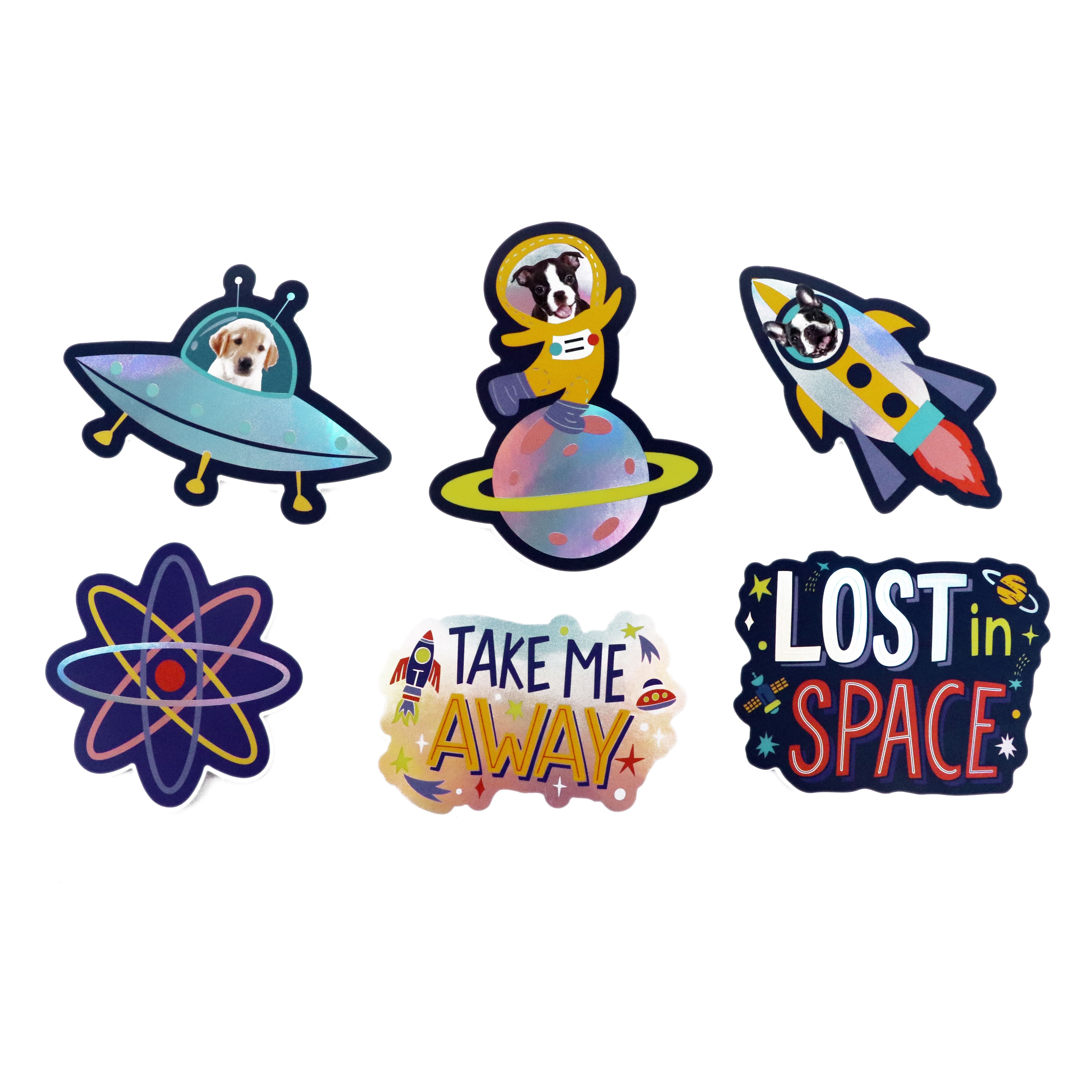 Pets in Space Vinyl Die Cut Stickers by Recollections&#x2122;