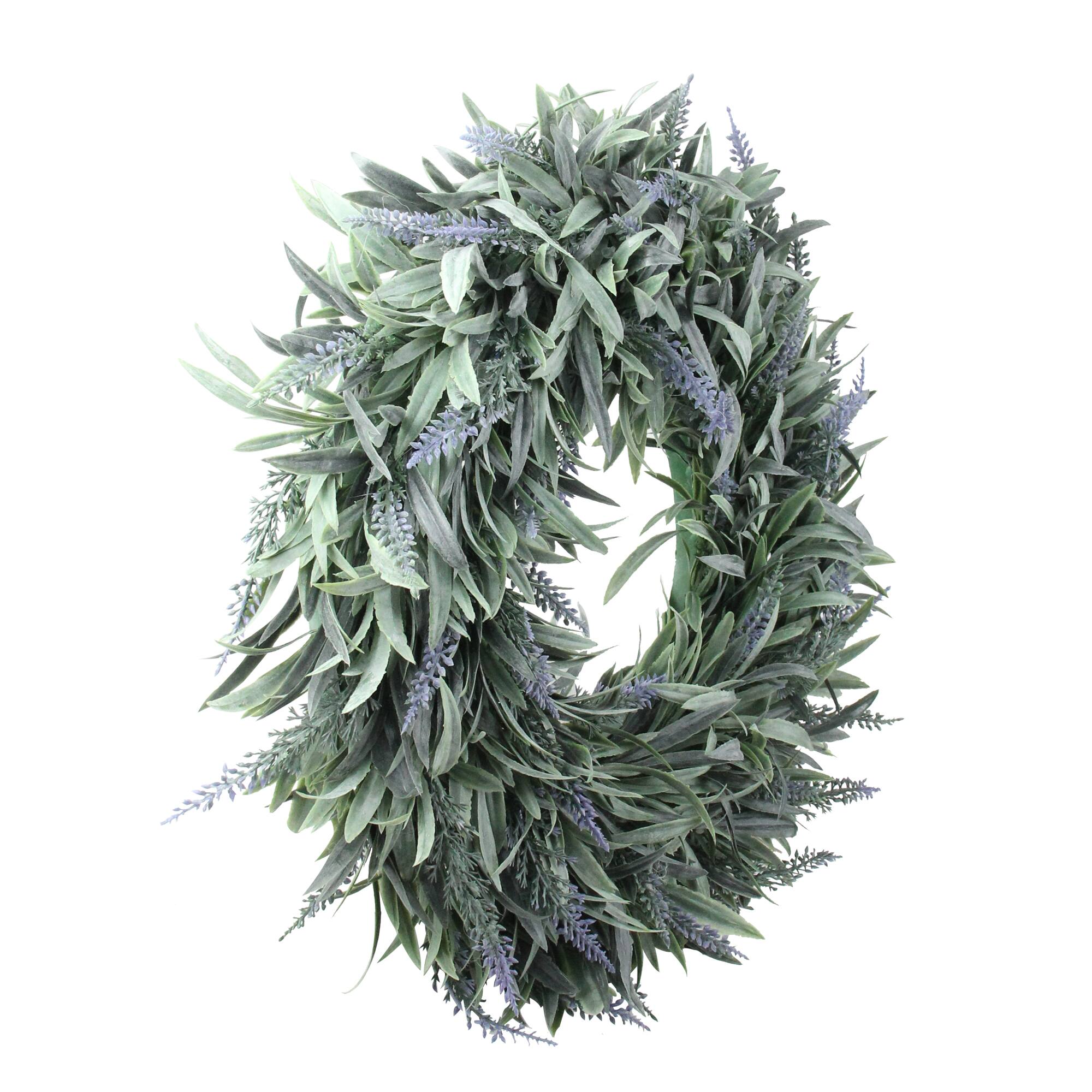 17" Wispy Lavender Spring Wreath