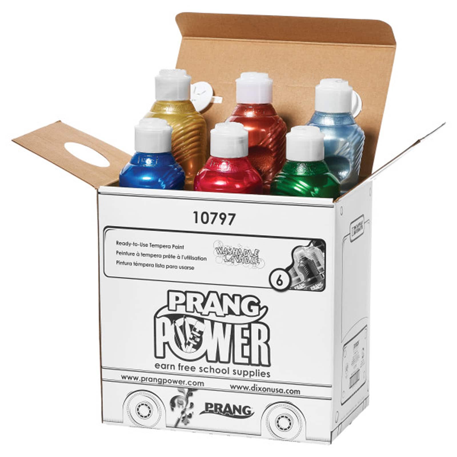 Prang&#xAE; 6 Color Washable Metallic Ready-to-Use Paint Set