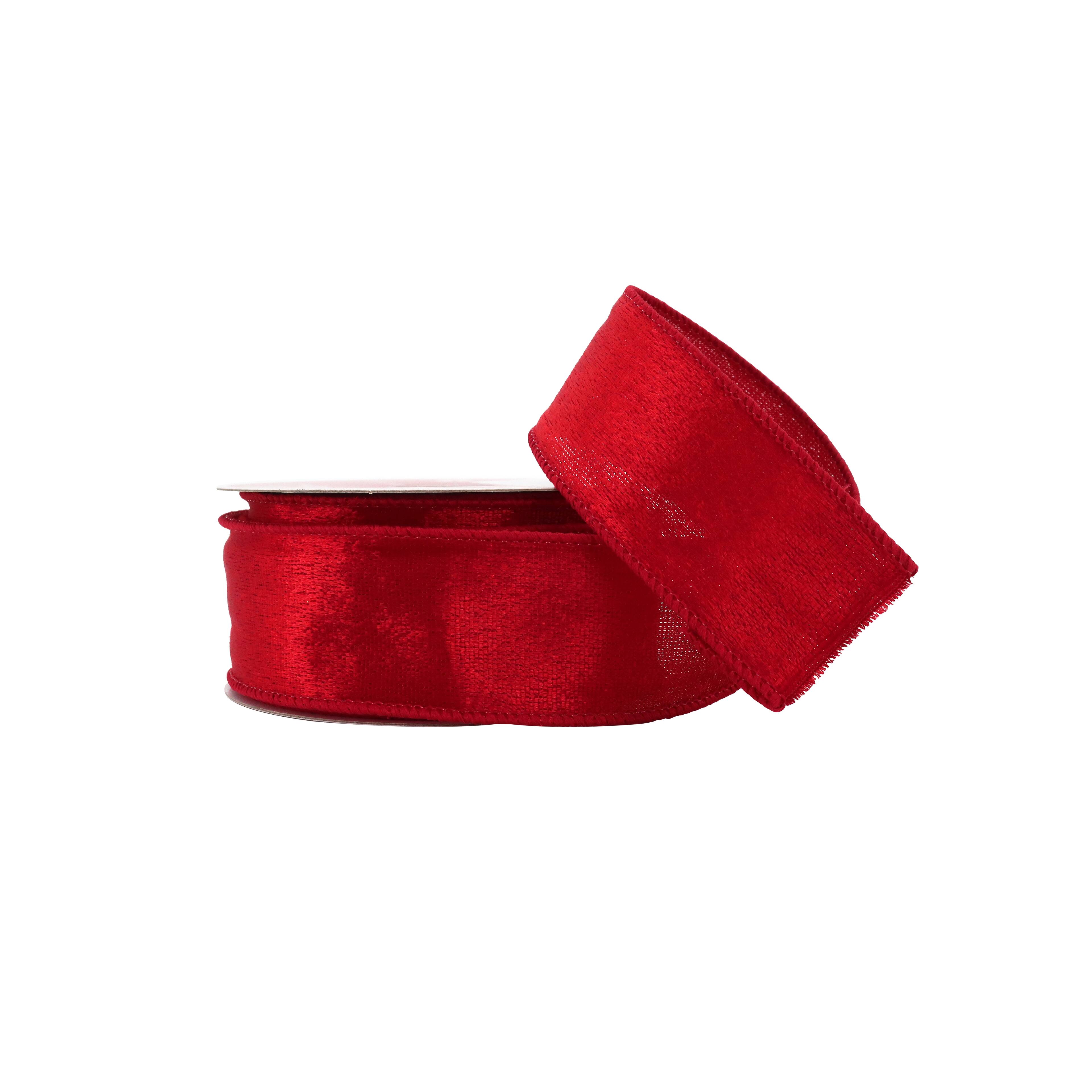 2.5 Red Velvet Wired Ribbon by Celebrate It | 2.5 x 25ft | Michaels