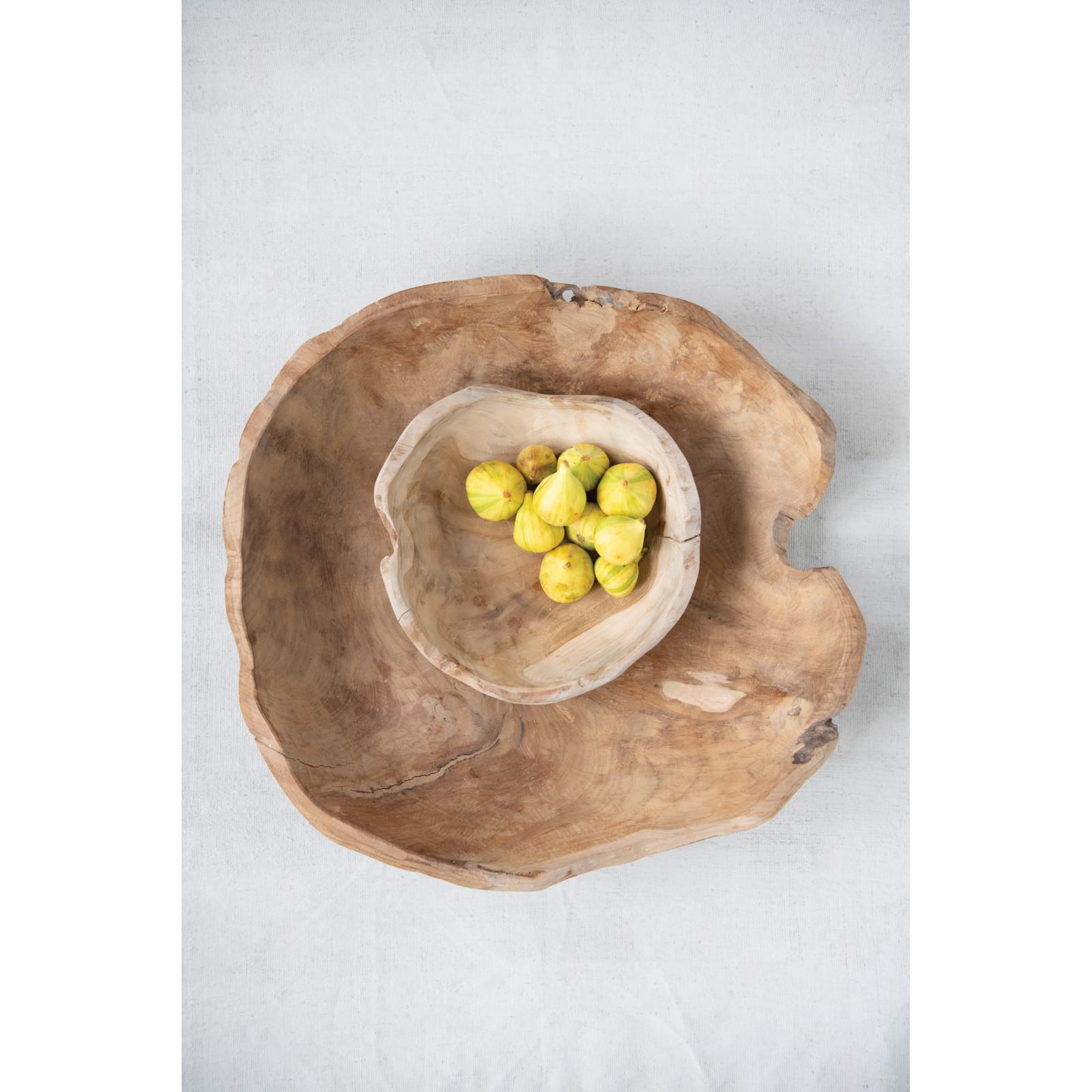 Hello Honey&#xAE; 4&#x22; Assorted Large Teak Wood Bowl