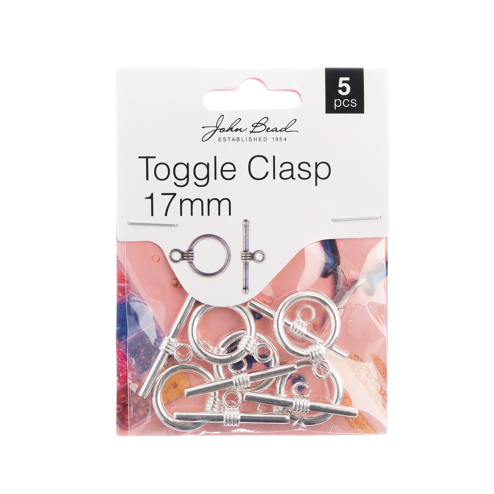 John Bead Must Have Findings 17mm Toggle Clasp, 5ct.