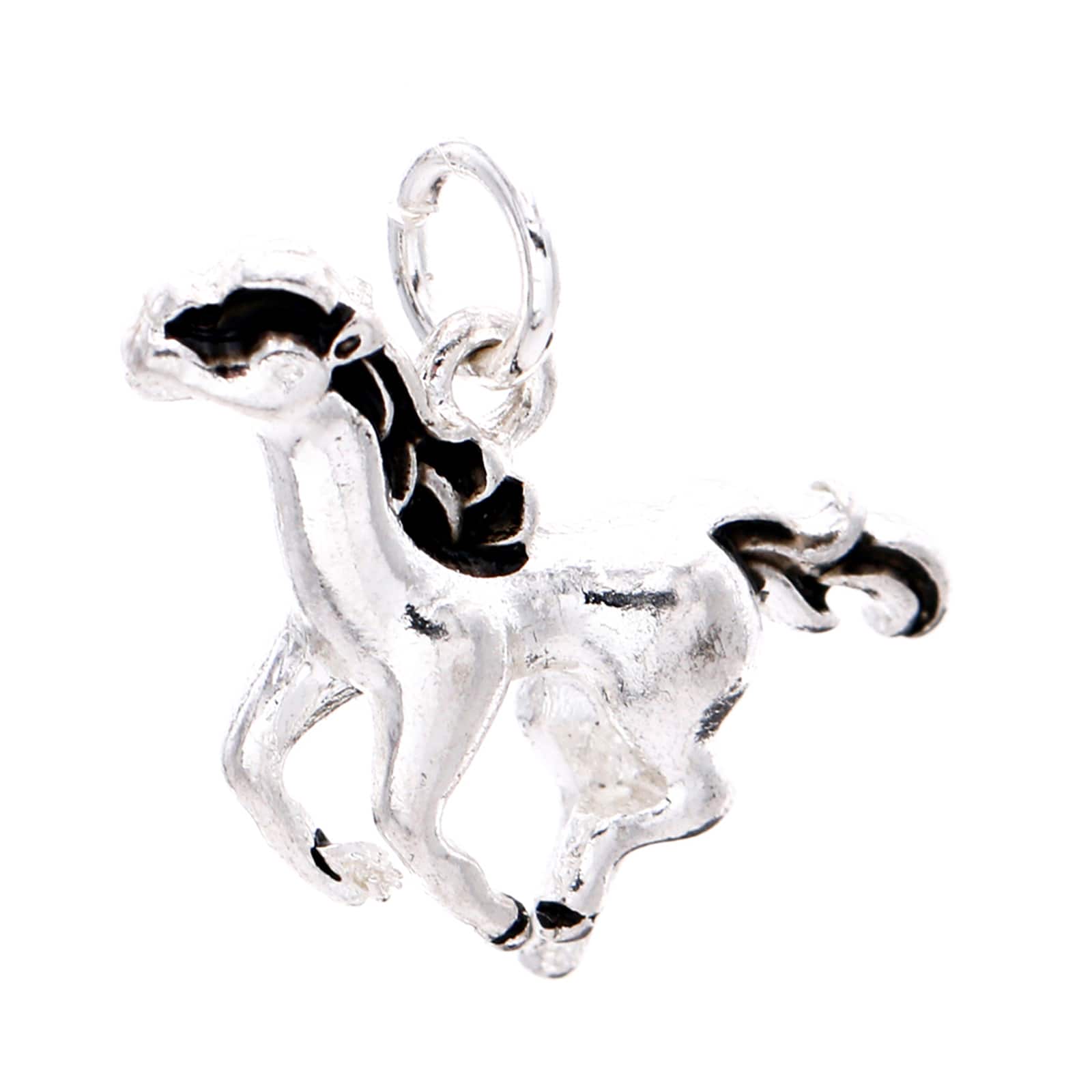 Charmalong&#x2122; Antique Silver Plated Horse Charm by Bead Landing&#x2122;
