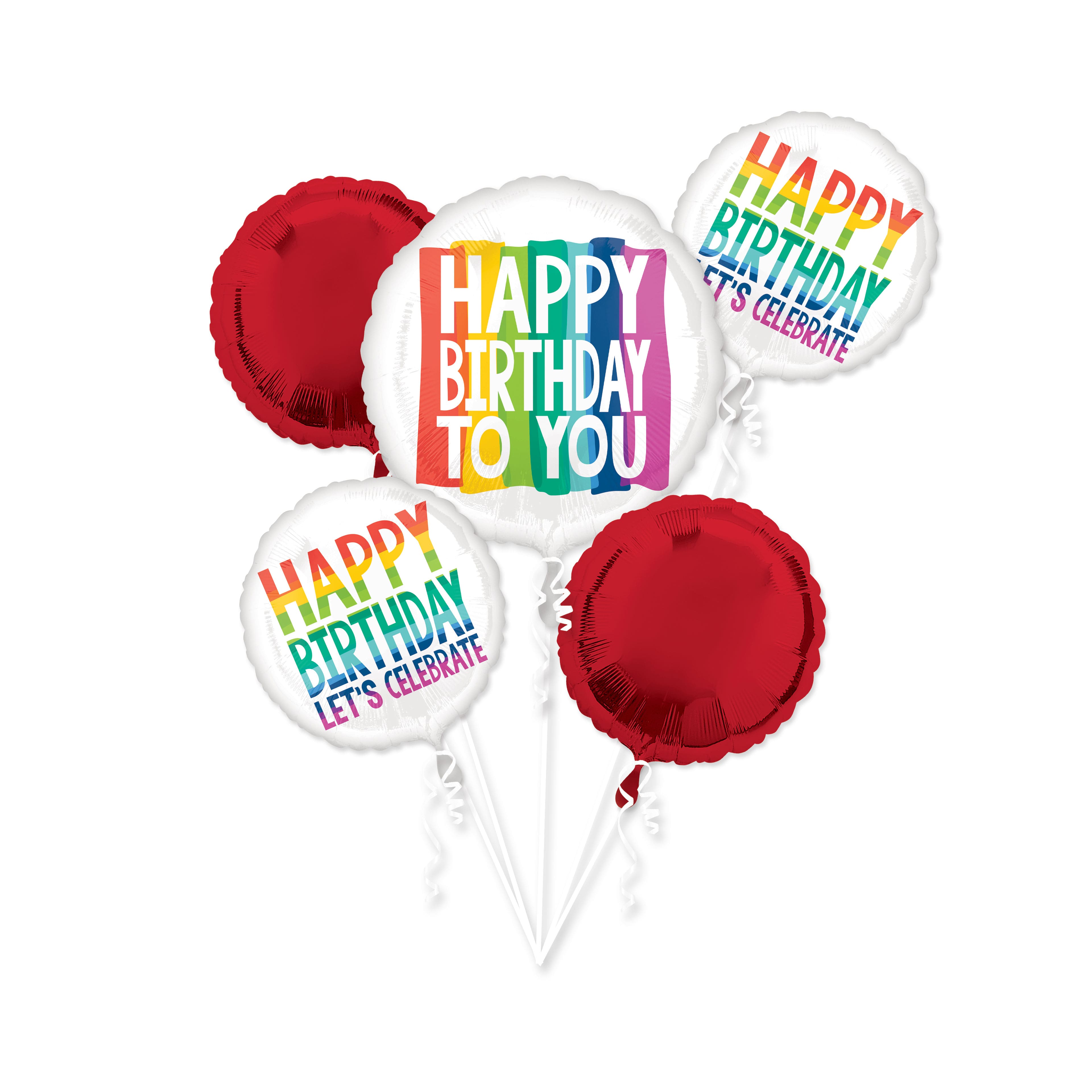 Rainbow Wishes Foil Balloon Bouquet