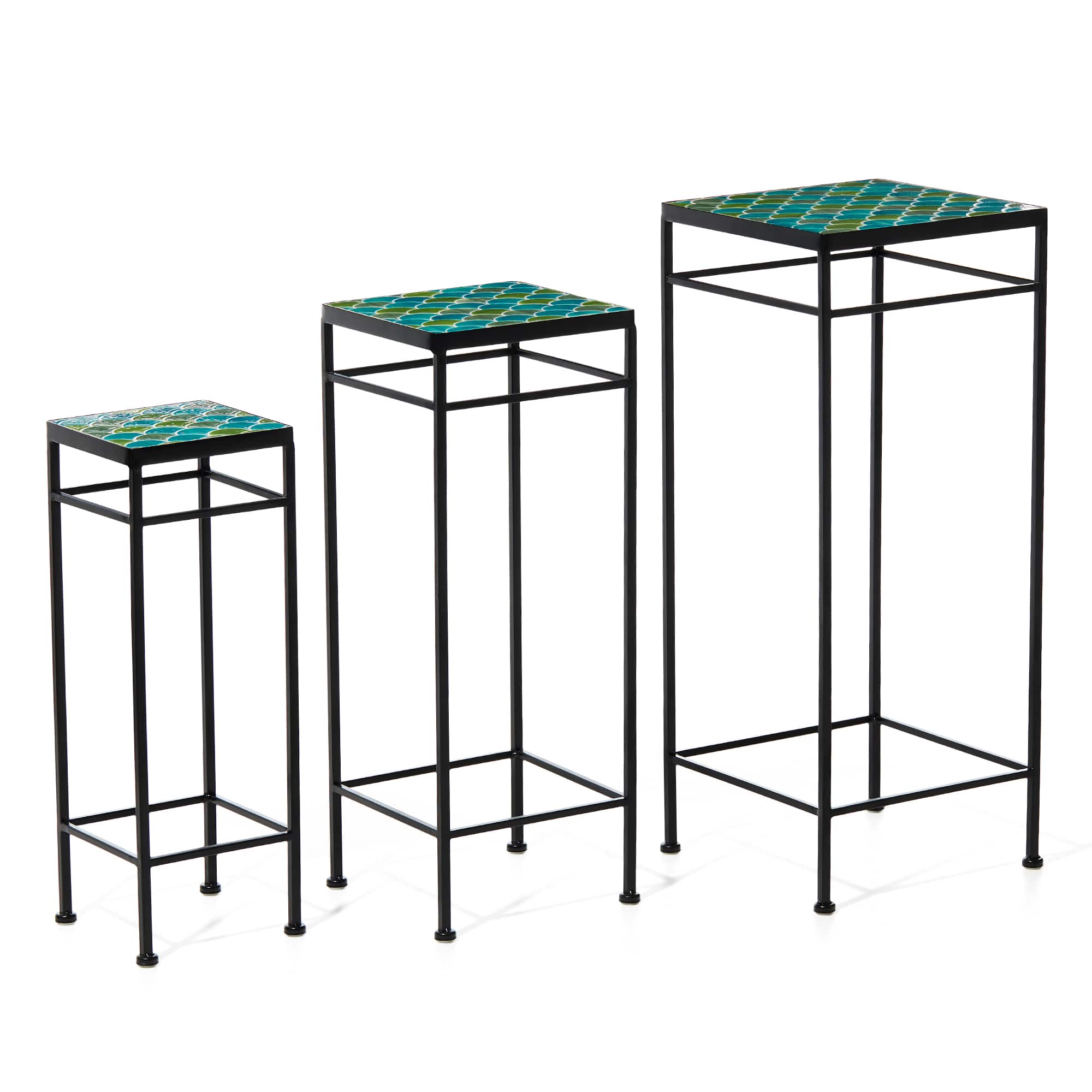 Glitzhome® Square Nesting Planter Stands Set
