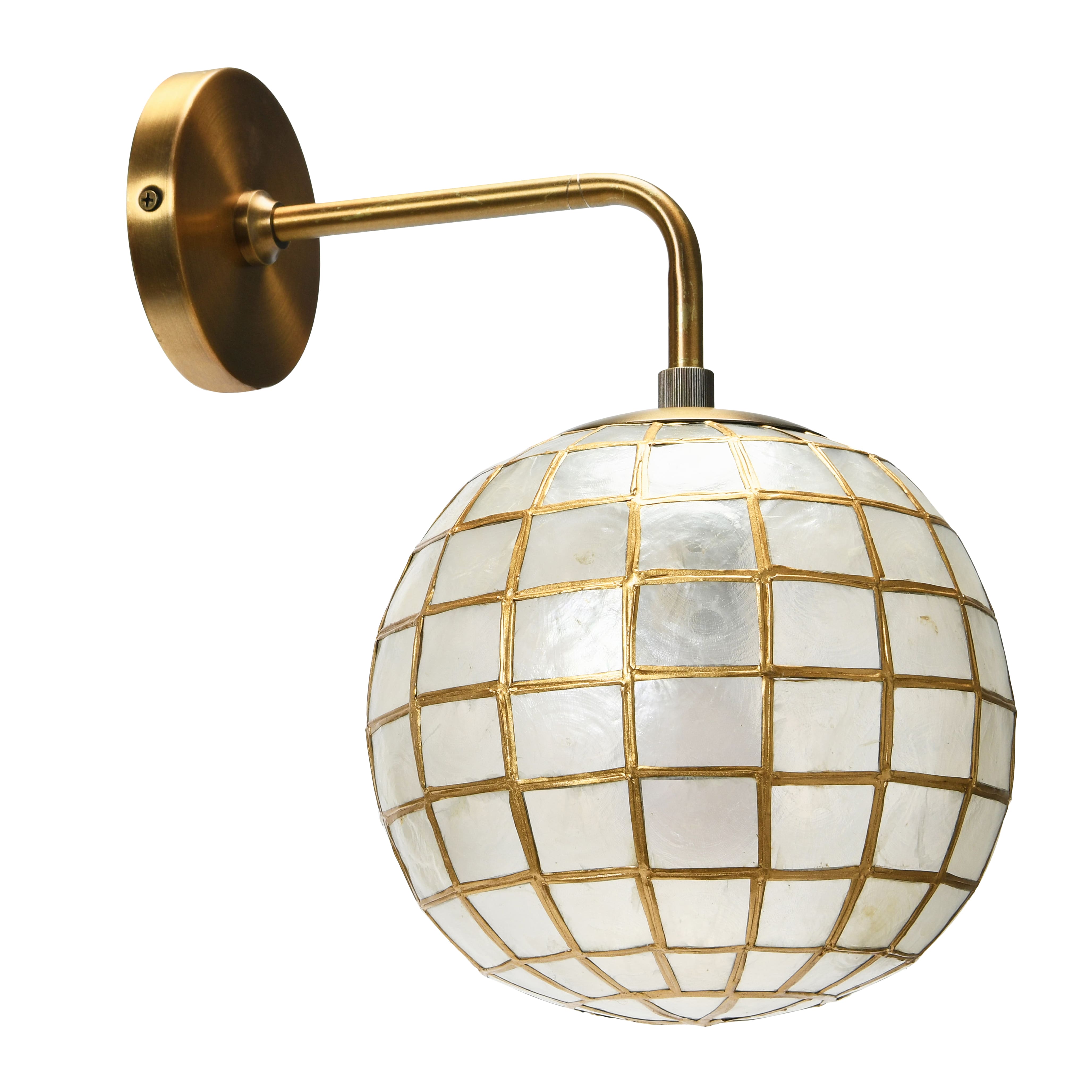 Hello Honey® 13" Metal Princess Capiz Wall Lamp