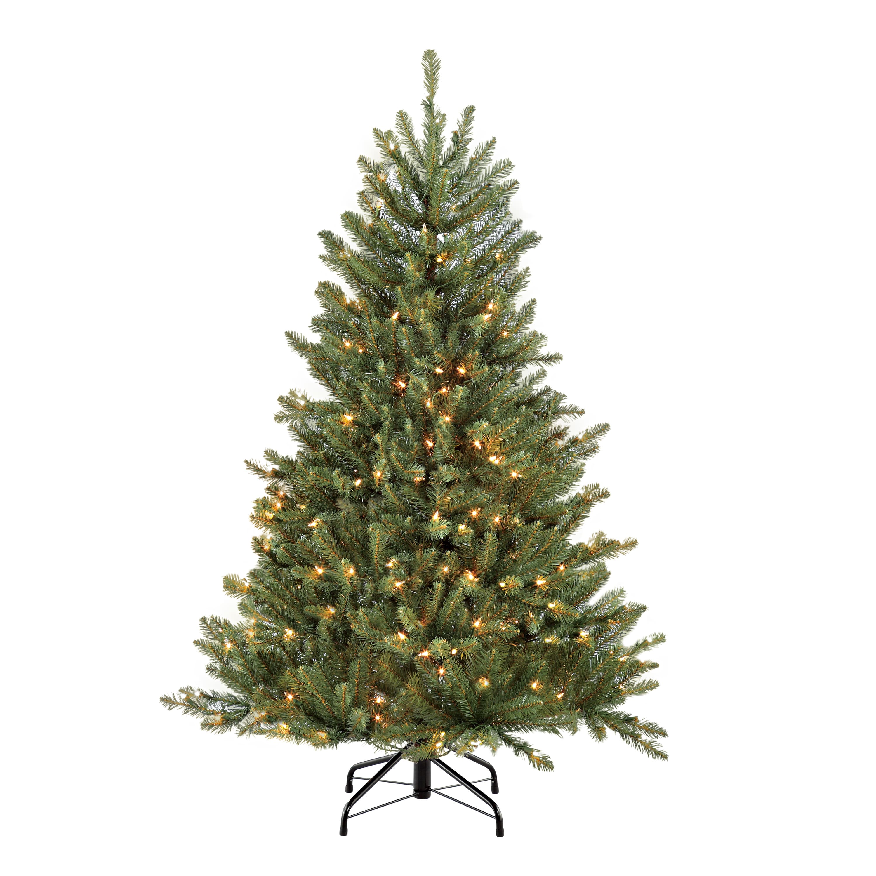 4.5ft. Pre-Lit Fraser Fir Artificial Christmas Tree, Clear Lights