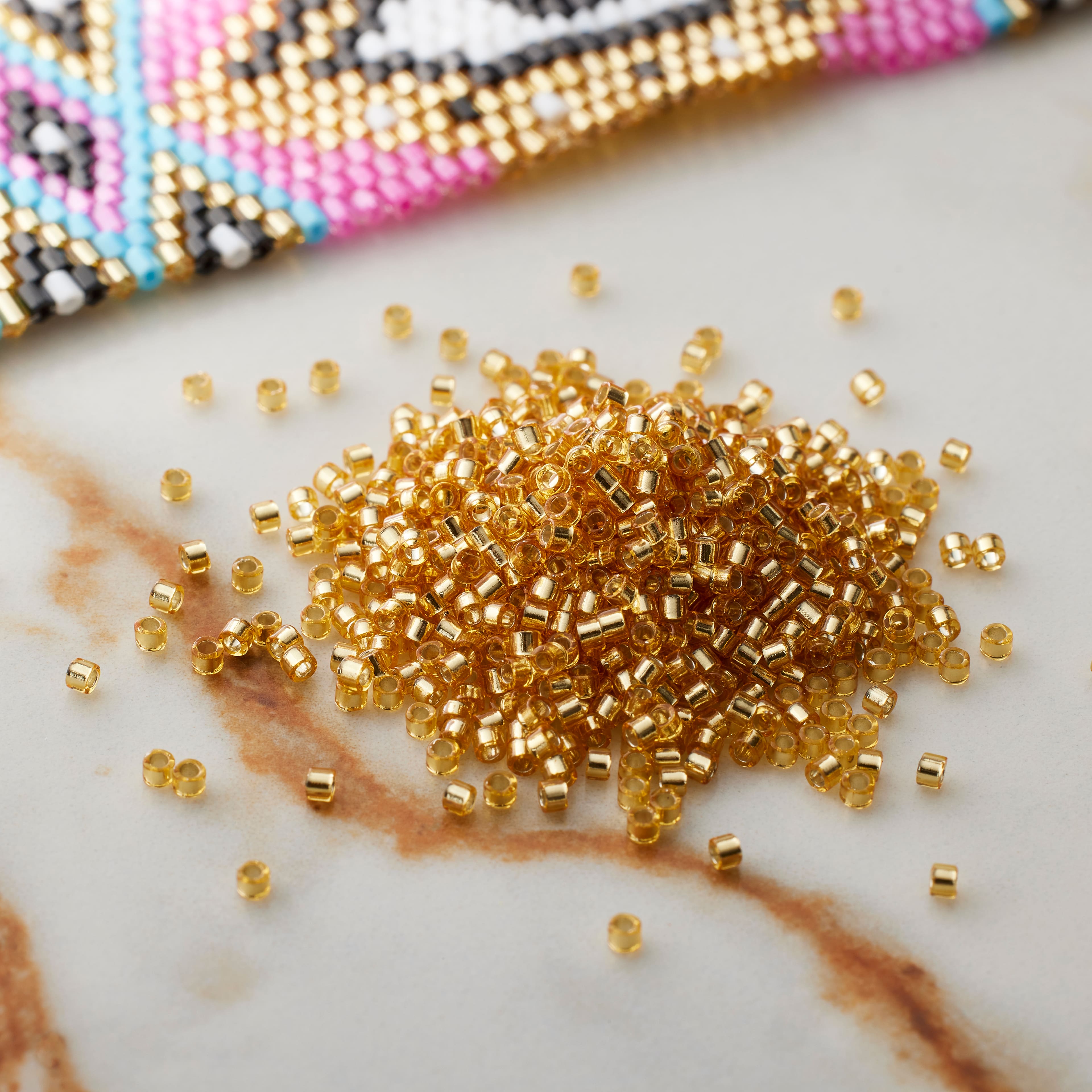 Miyuki Delica Glass Round Seed Beads, 11/0