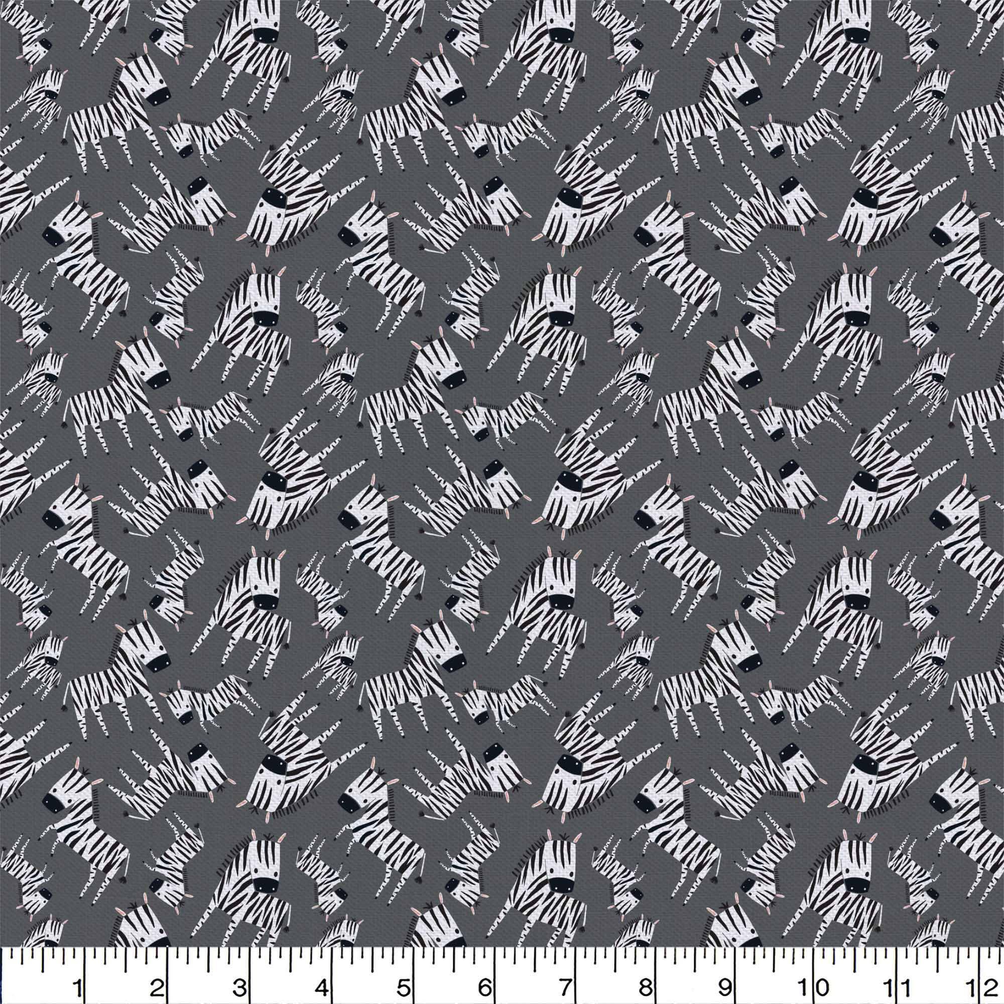 Emma & Mila® Zebra Toss Cotton Fabric 8yd. Bolt