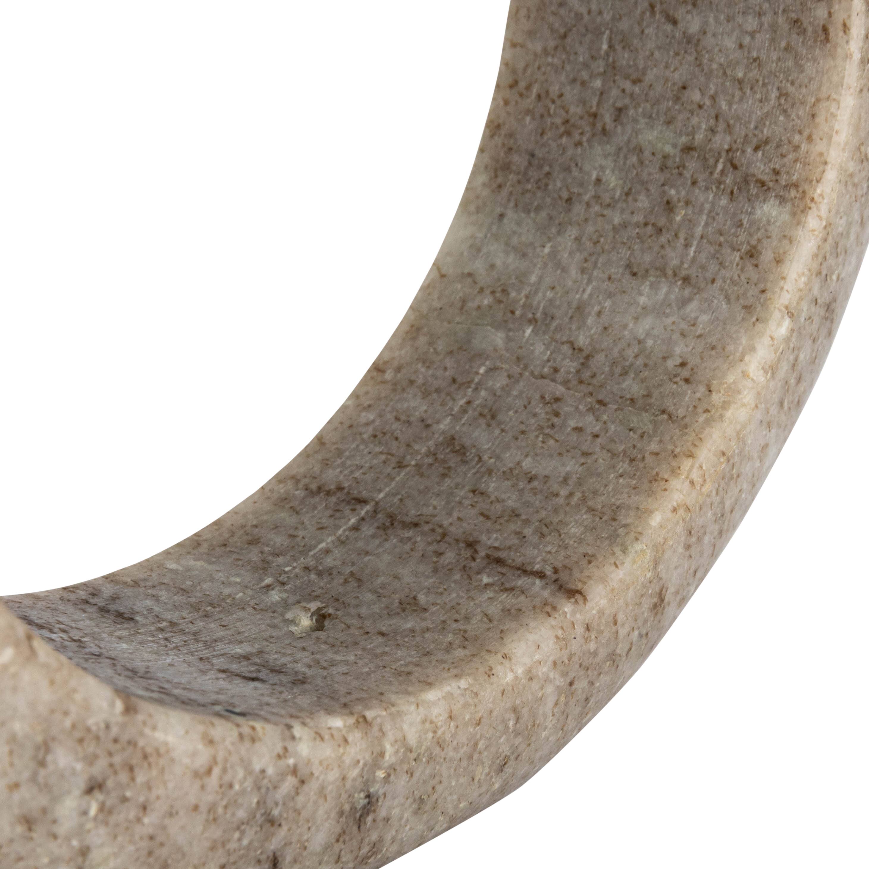 Hello Honey&#xAE; 6&#x22; Beige Modern Marble Circle Incense Holder