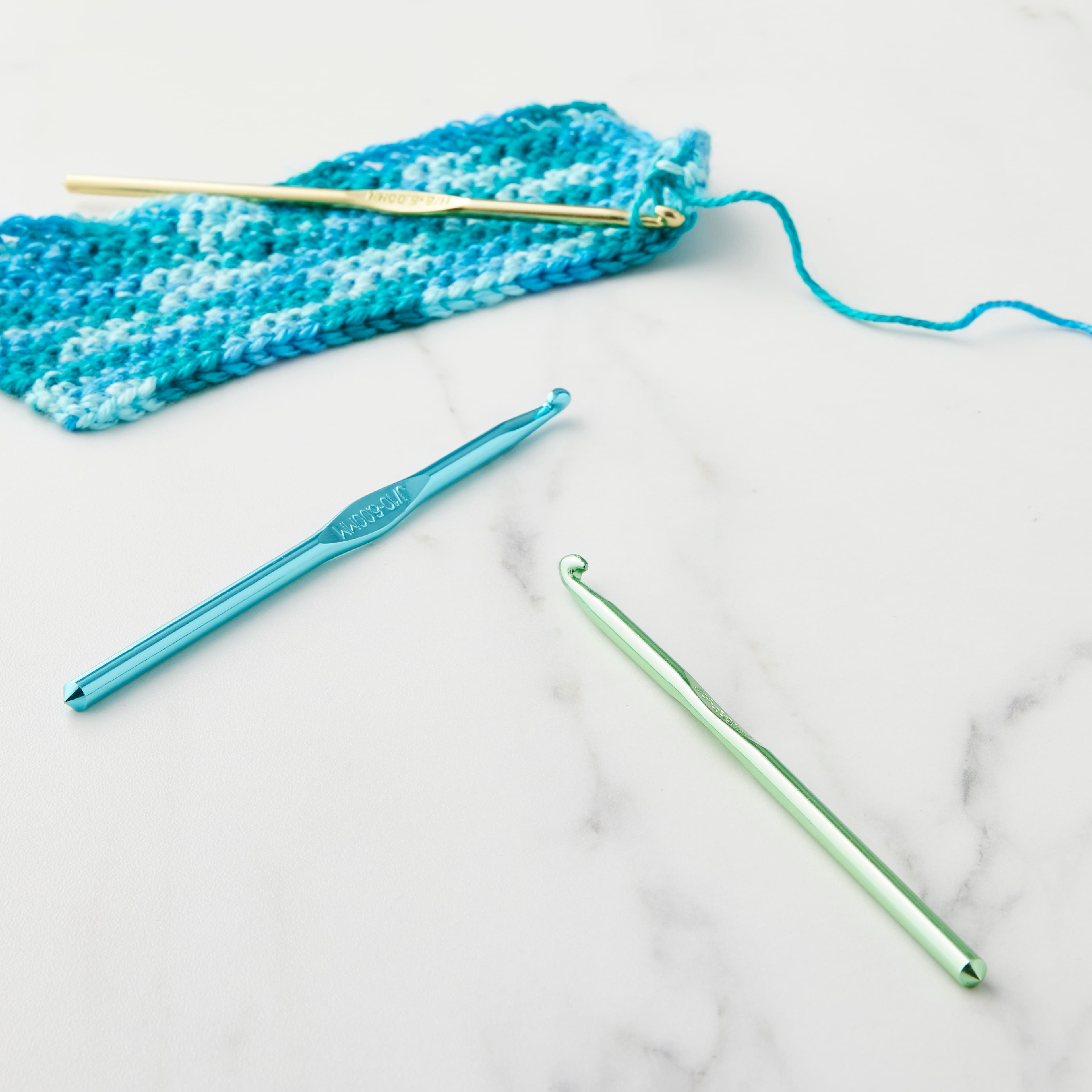 Aluminum Crochet Hook Set by Loops &#x26; Threads&#xAE;, H-J
