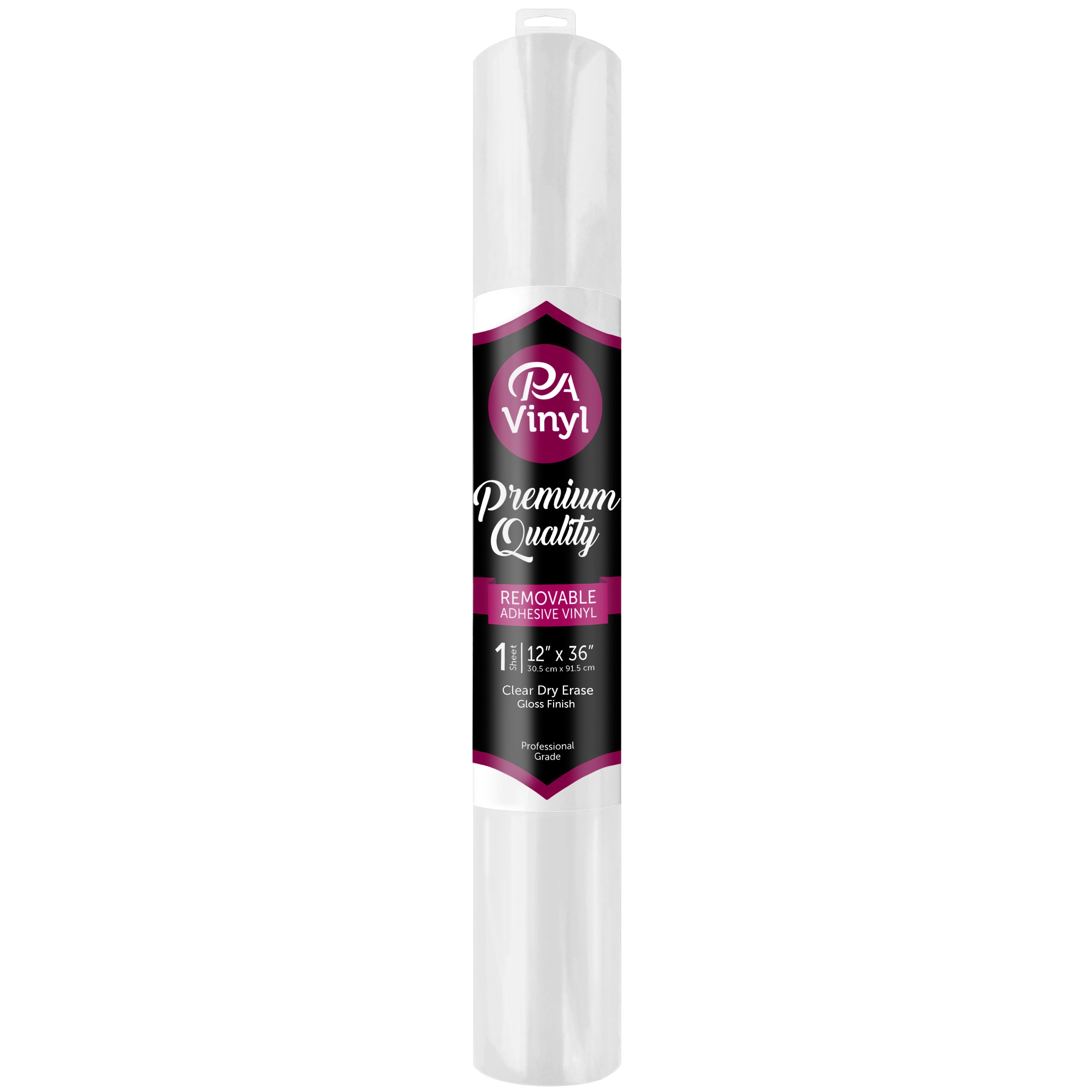 PA Vinyl Clear Dry Erase Gloss Vinyl