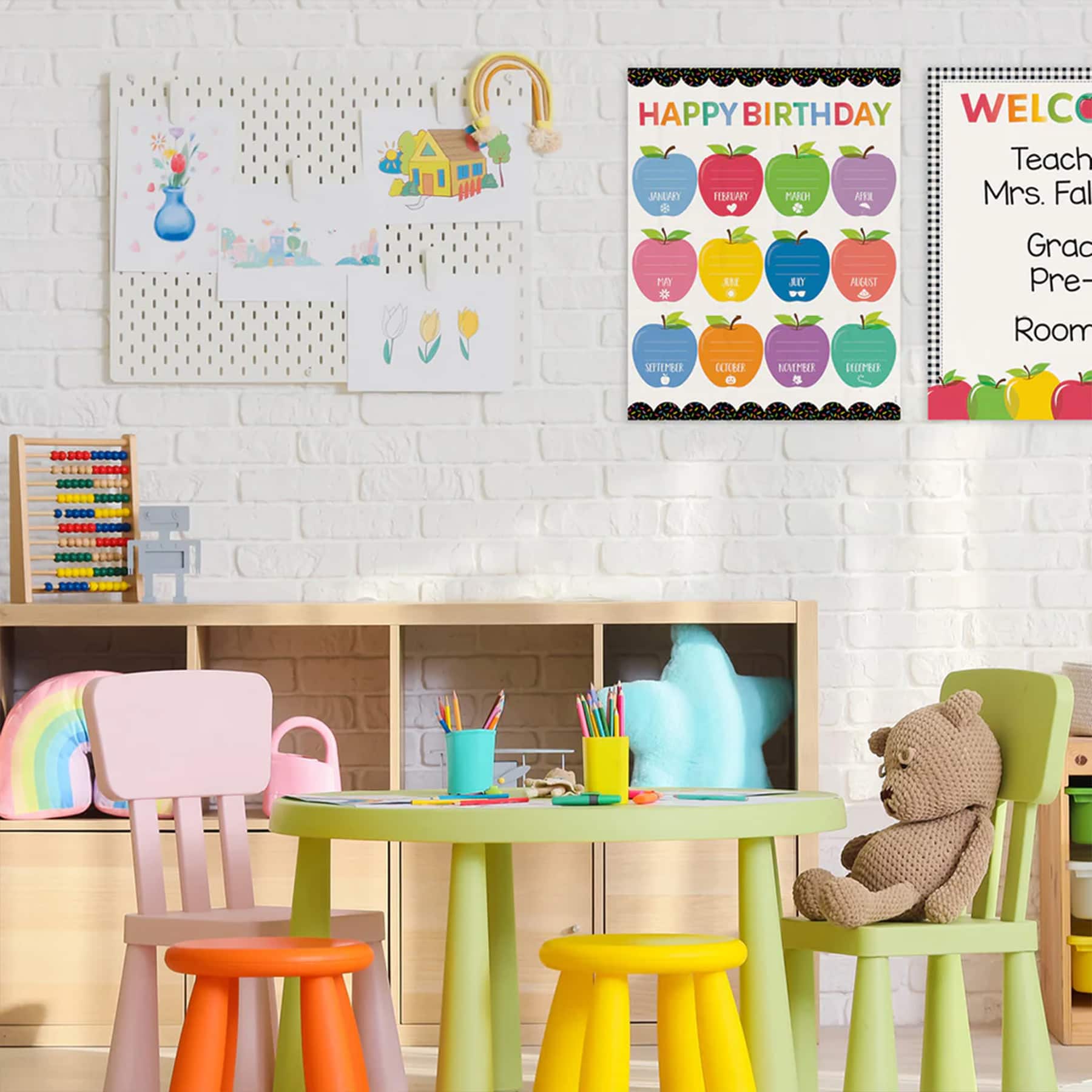 Creative Teaching Press® 17" x 22" Apple Time Classroom Essentials Charts Set