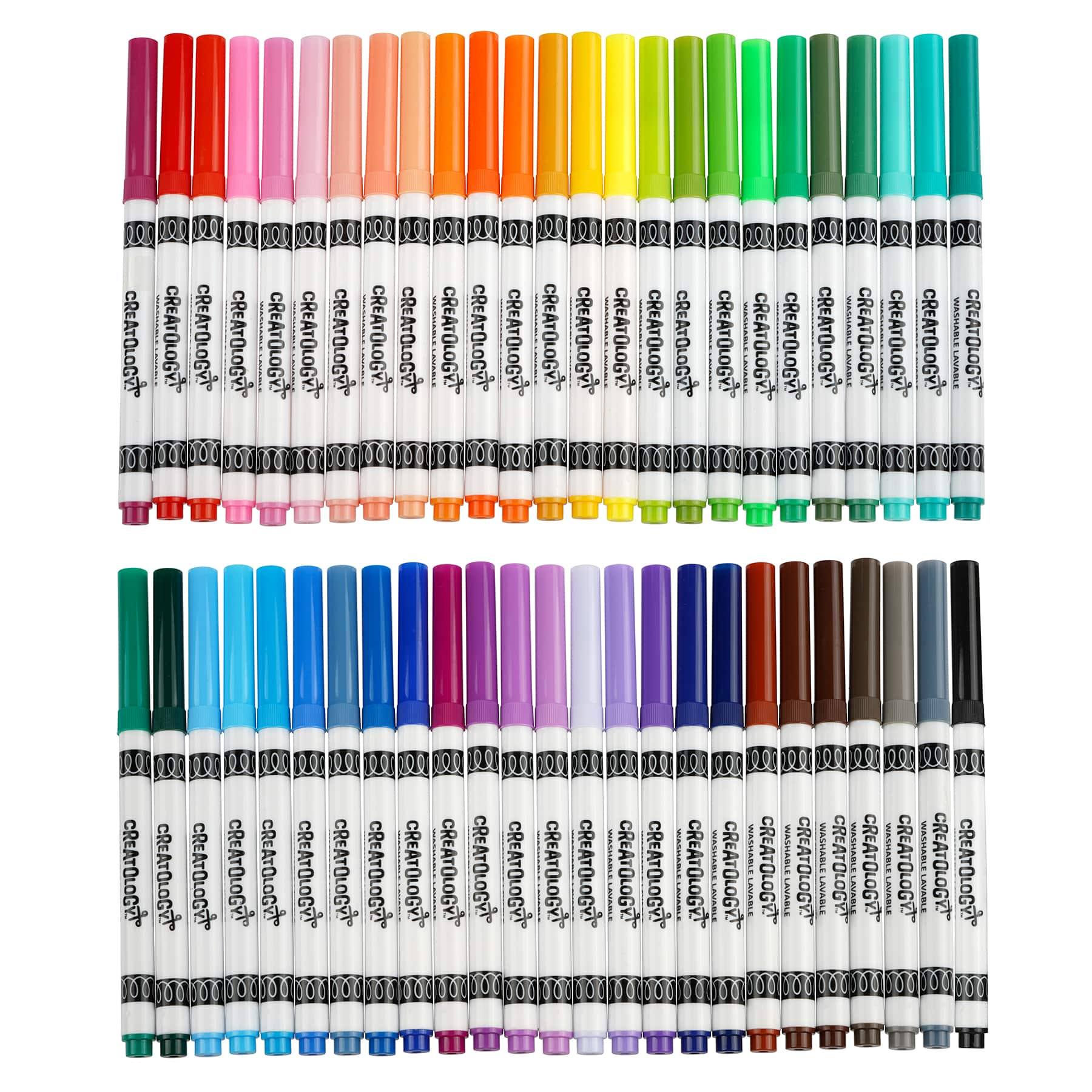 16 Packs: 50 ct. (800 total) Round Tip Washable Markers by Creatology®