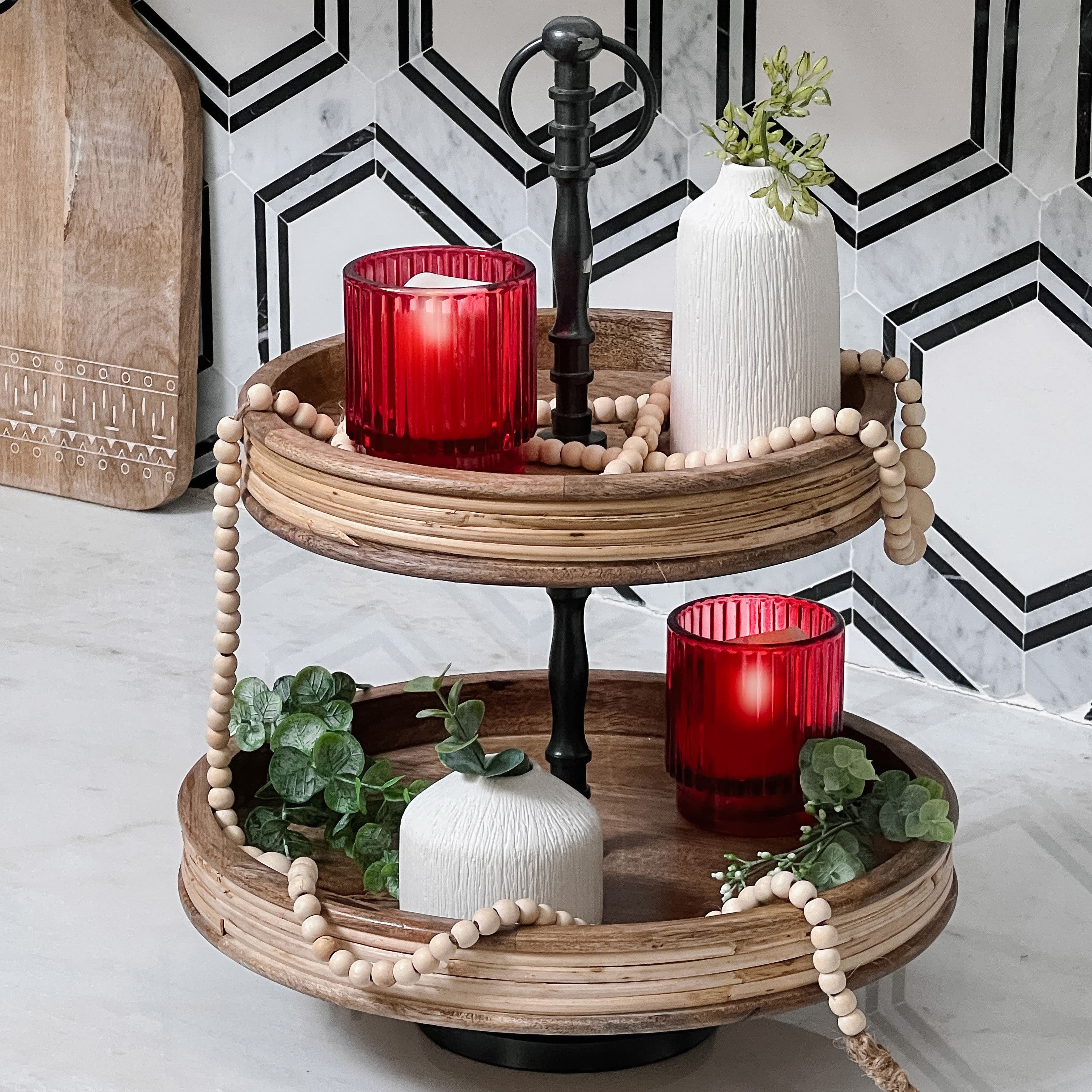 Kate Aspen® Ribbed Glass Votive Candle Holder Set