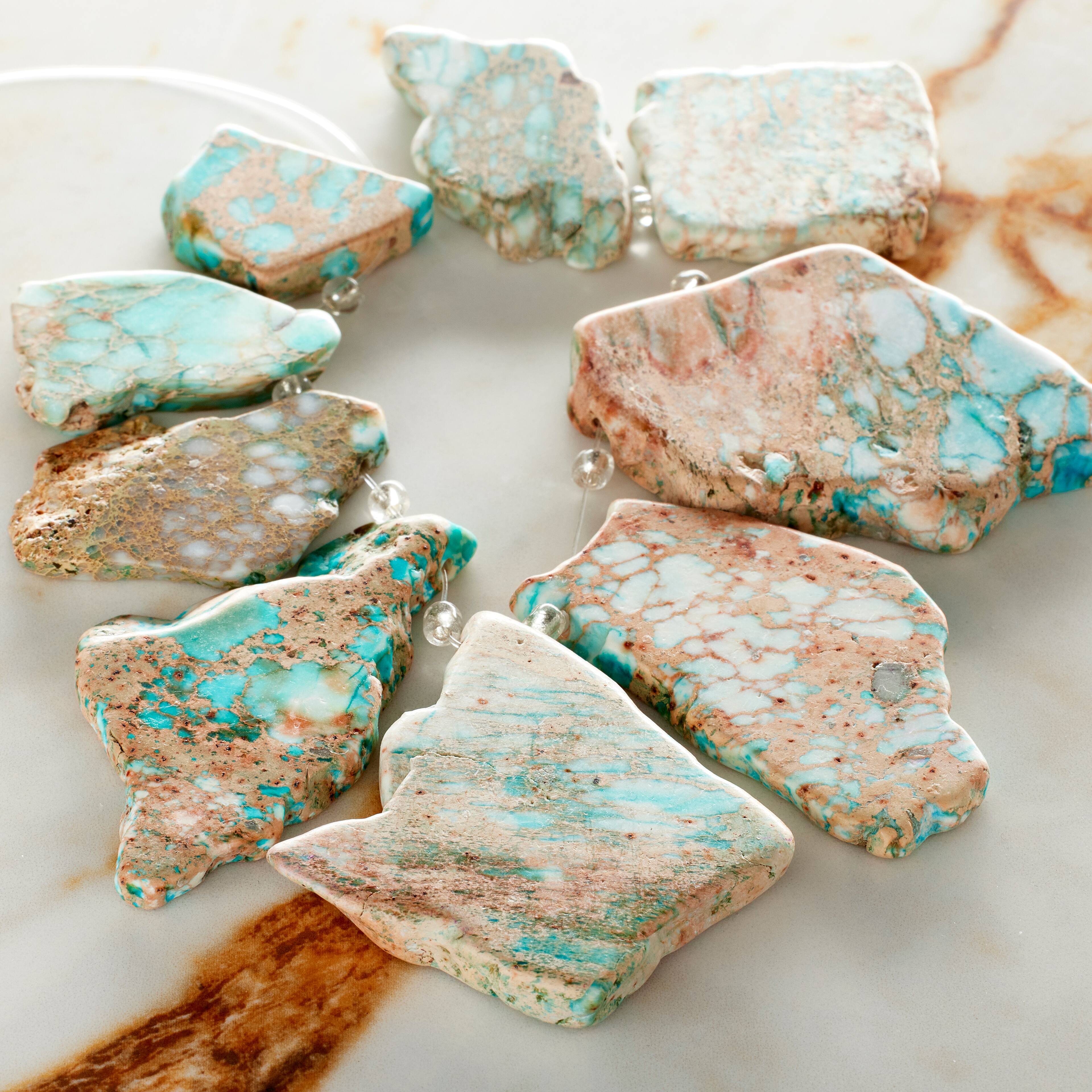 12 Pack: Green Imperial Jasper Nugget Beads by Bead Landing™