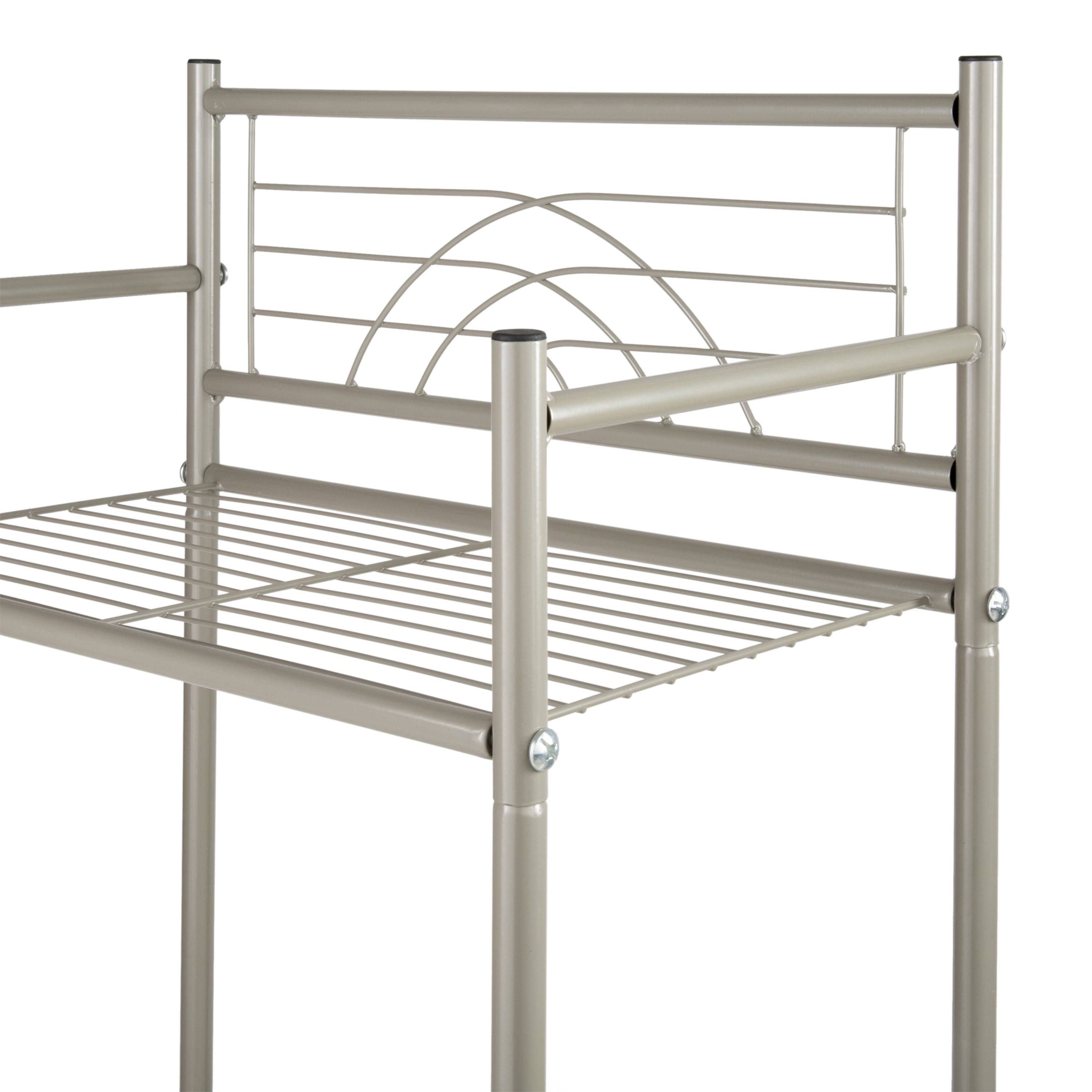 Bath Bliss Satin Nickel Bronze 3-Tier Storage Shelf