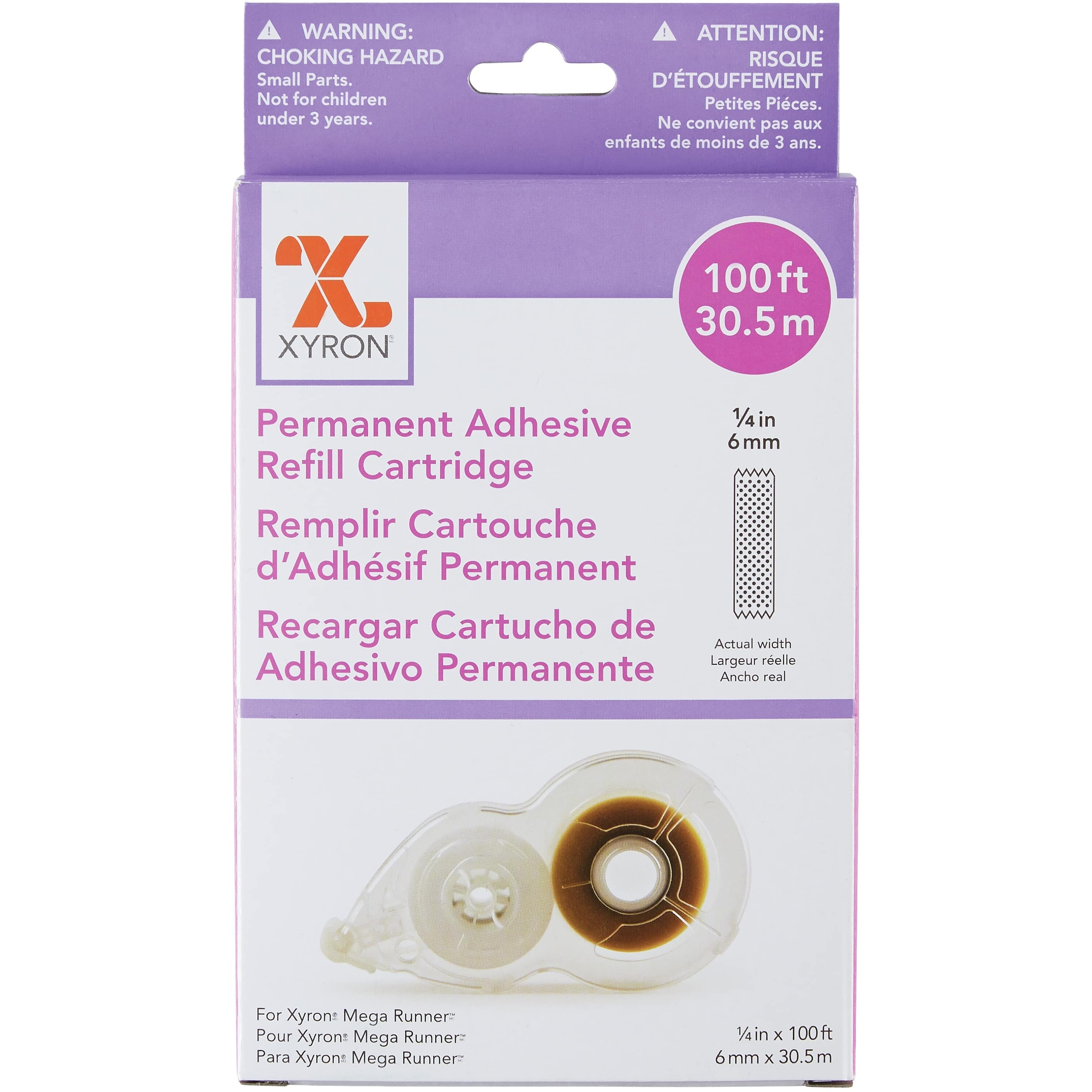 Xyron® 0.25 Mega Runner Permanent Adhesive Refill