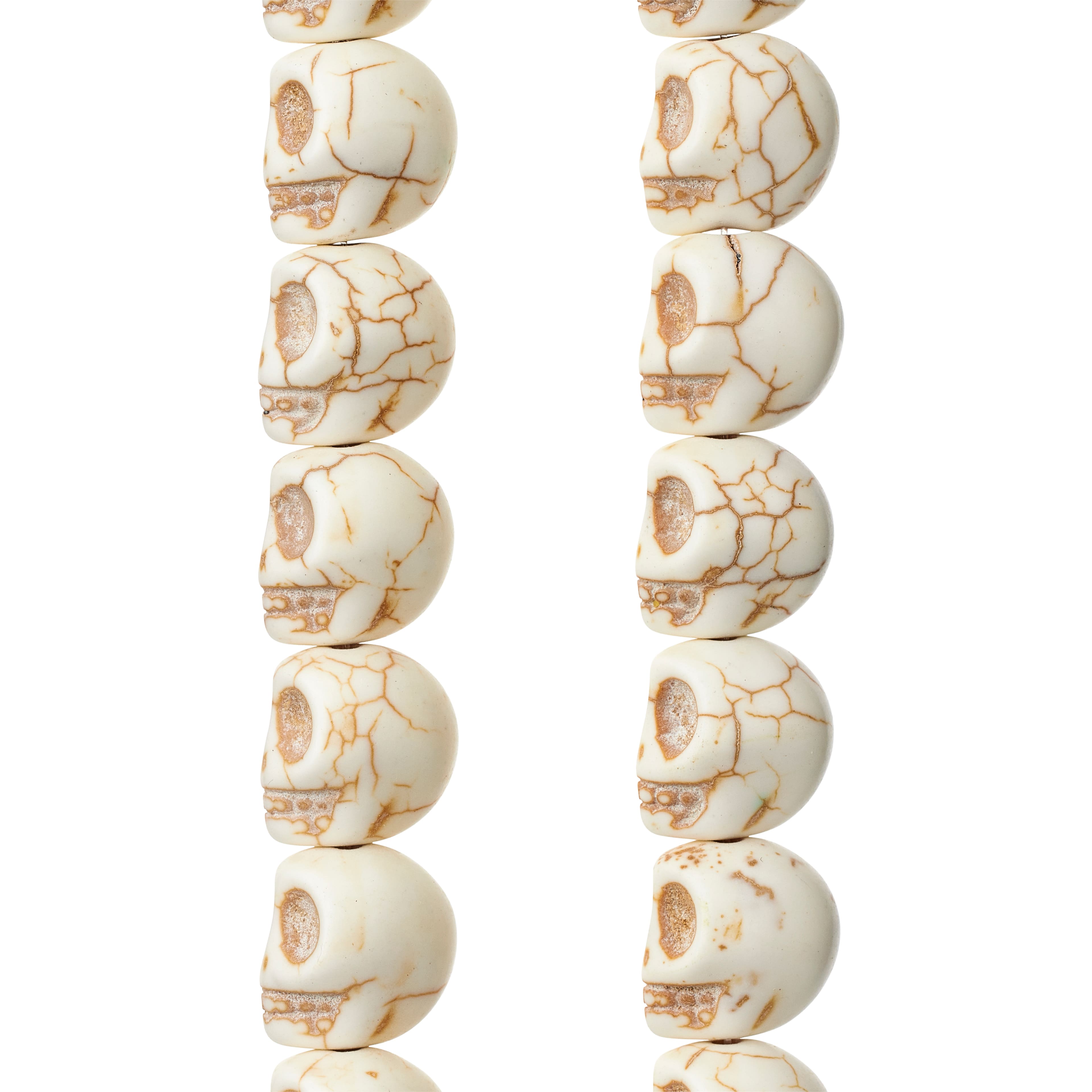 Reconstituted Stone Skull Beads, 12mm by Bead Landing™
