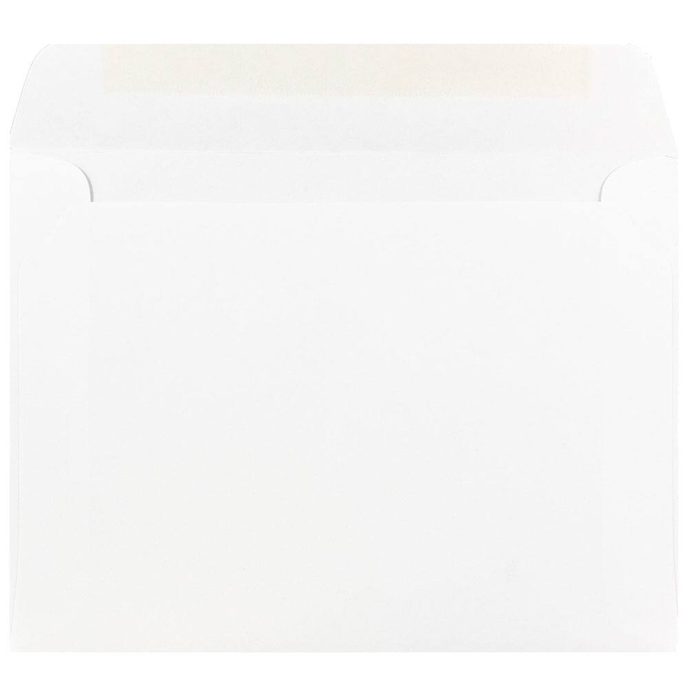 JAM Paper 5.5&#x22; x 7.5&#x22; White Booklet Envelopes